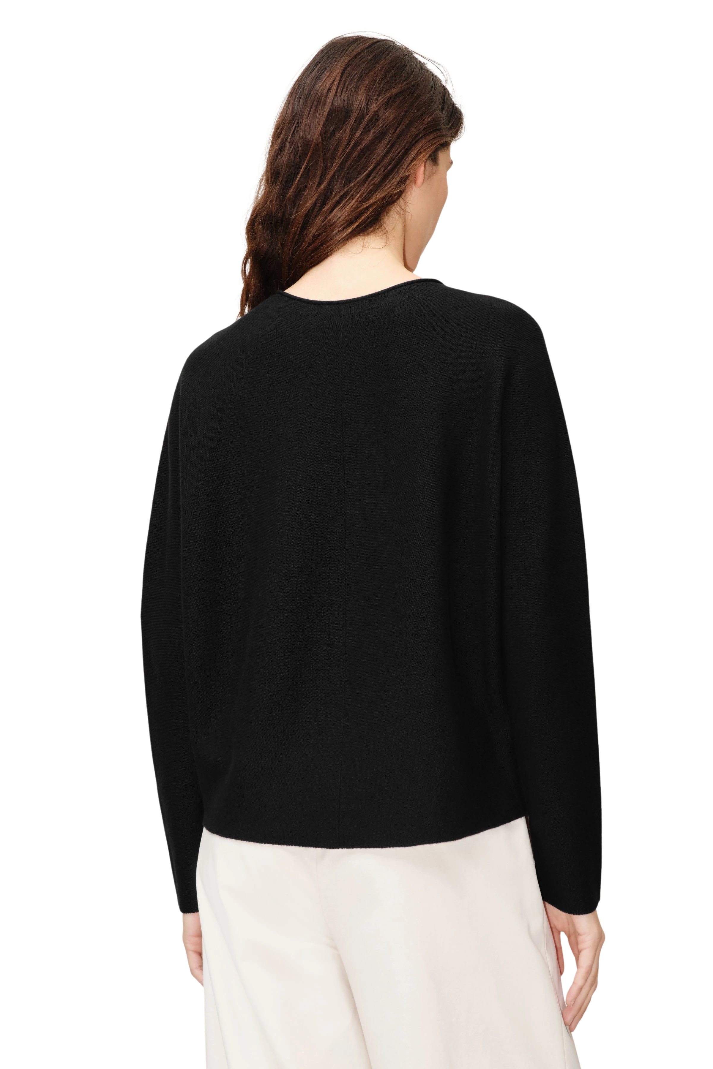 KIRLA - T-shirt in lyocell-cotton jersey - women - Natural Aluminium - Rückansicht