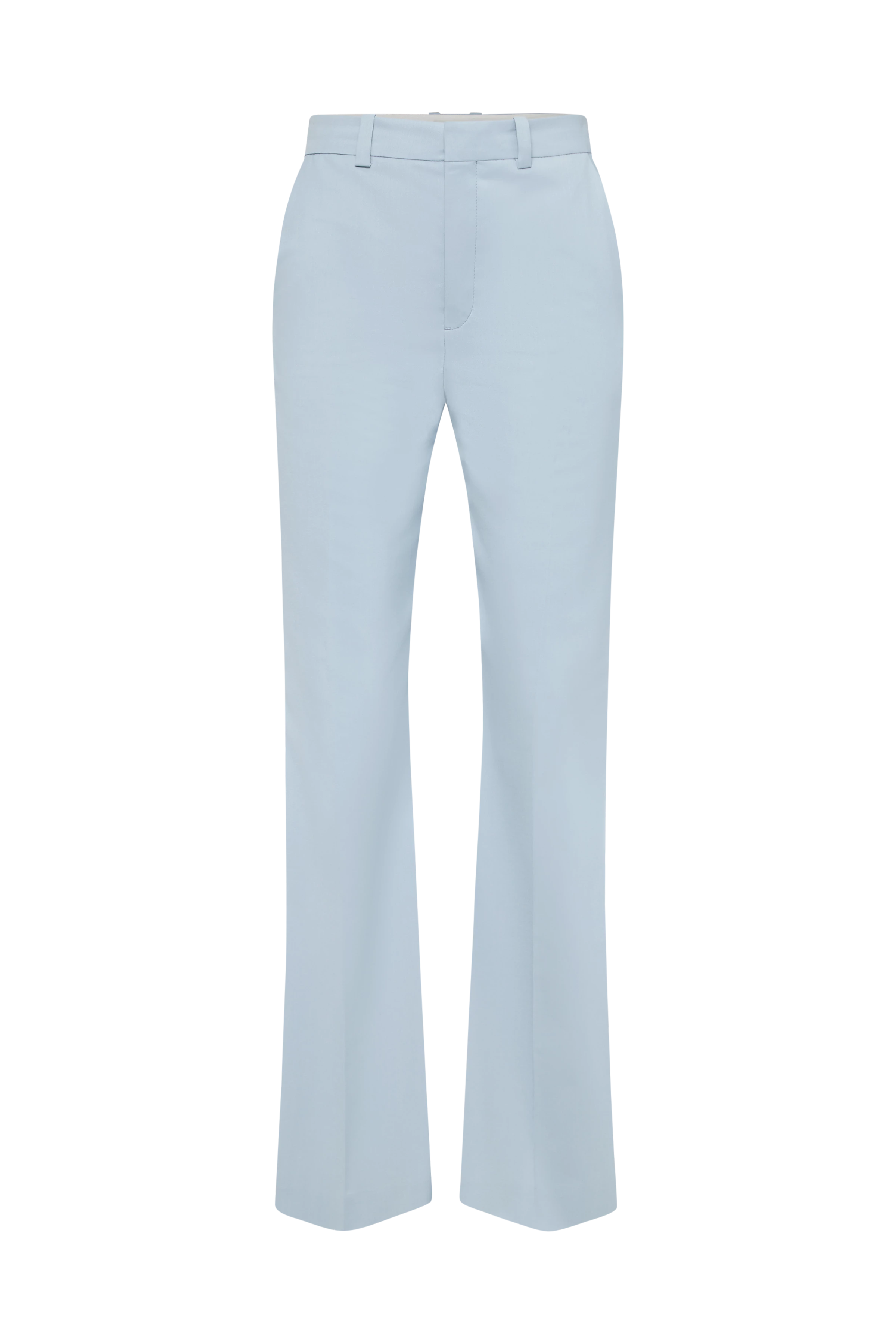 ARGUE - Hose mit Flared Leg in Twill - Damen - blau - Freisteller Frontansicht