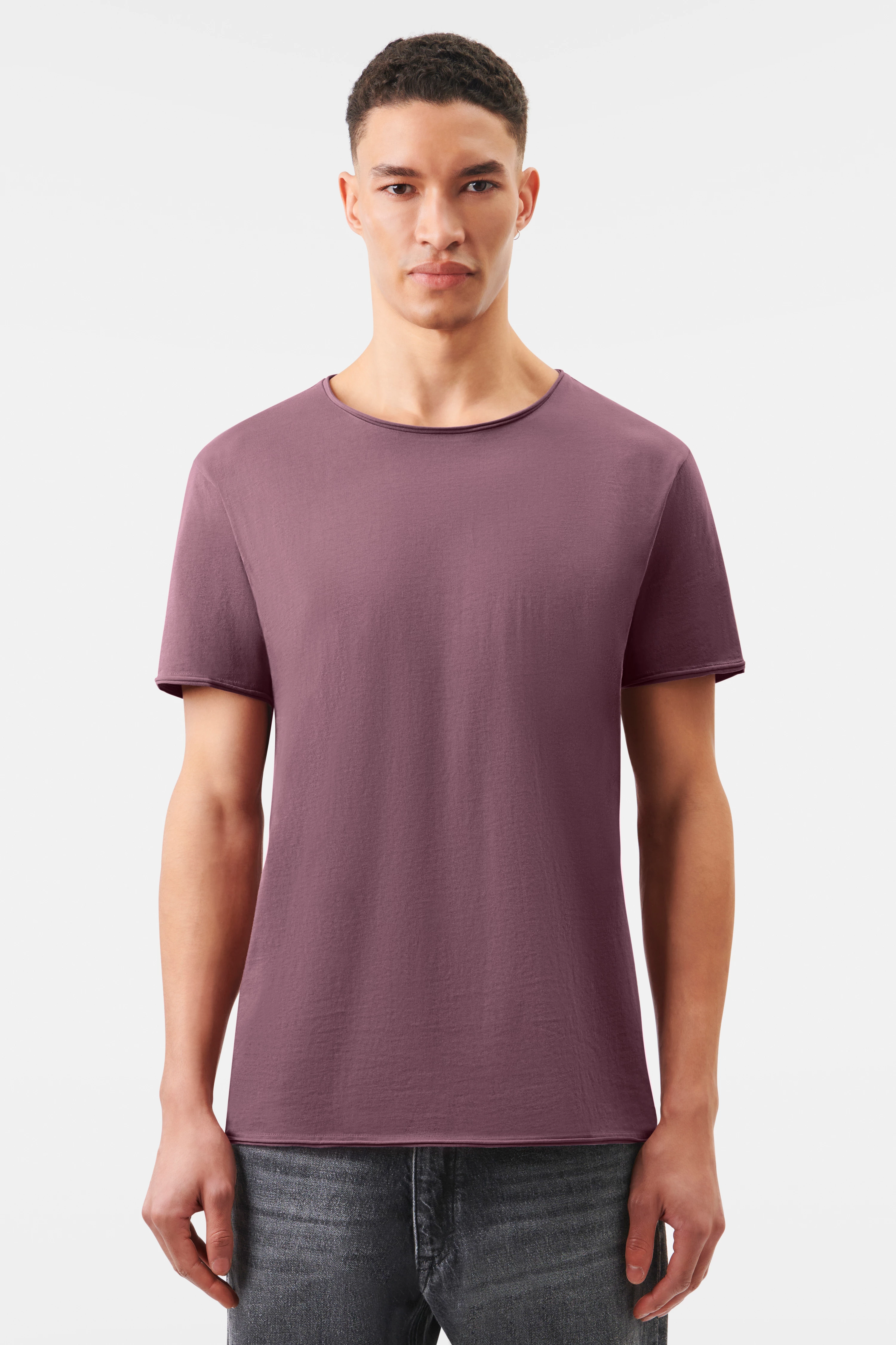 KENDRICK - loose t-shirt in cotton - men - purple - Frontansicht
