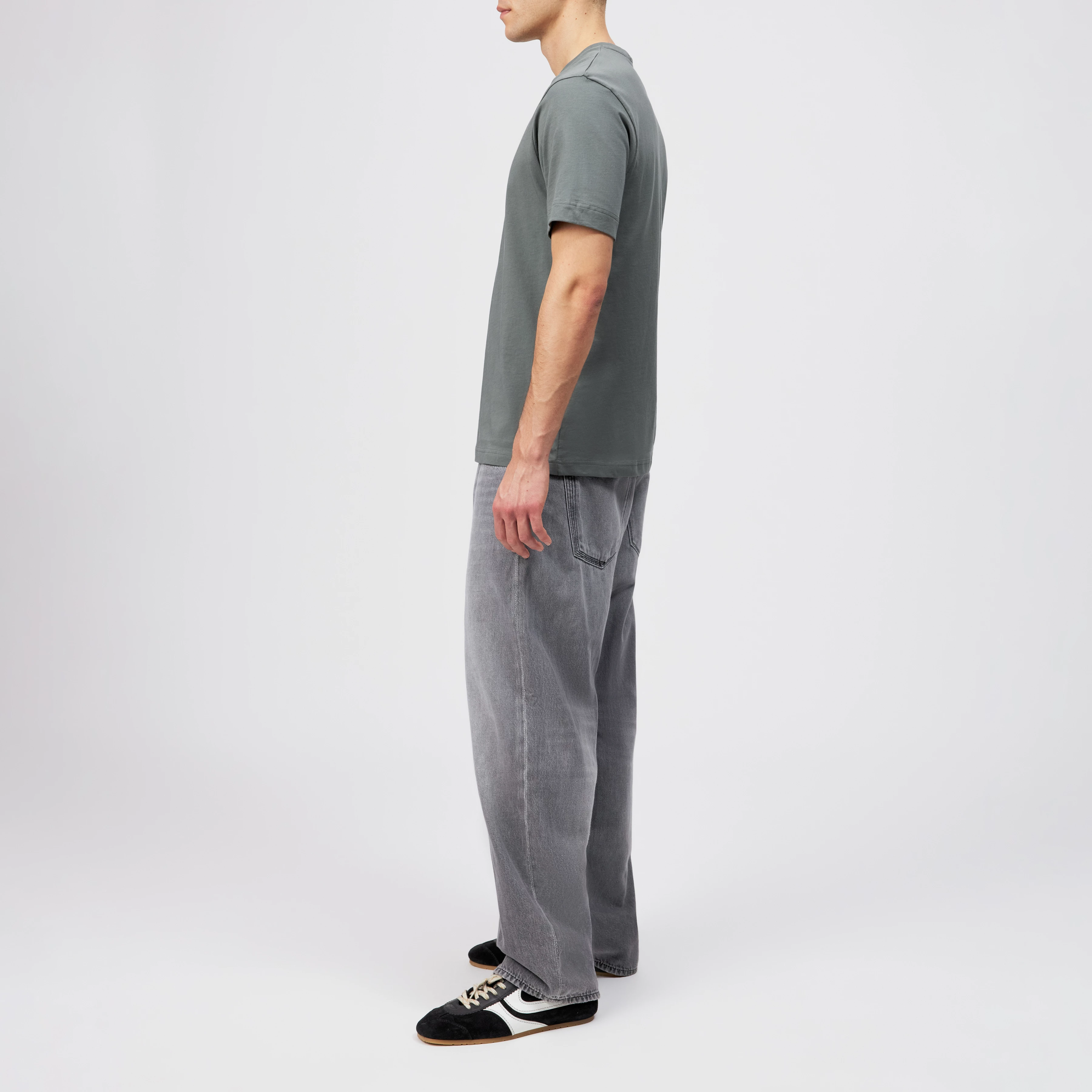 RAPHAEL - T-Shirt in reiner Baumwolle - Herren - grün - Seitenansicht