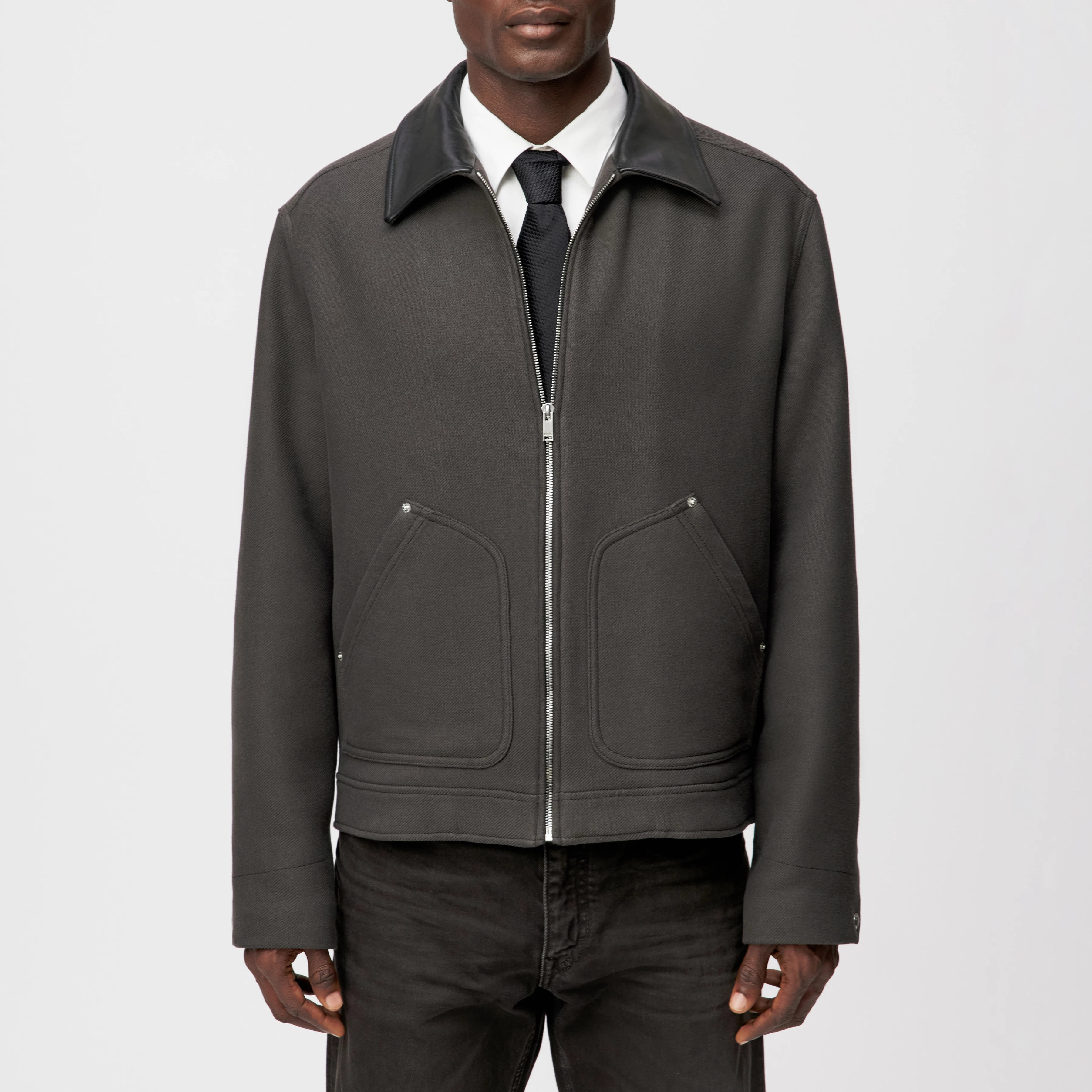 RIKALO_2 - Workwear Jacke in Woll-Mix - Herren - braun - Frontansicht