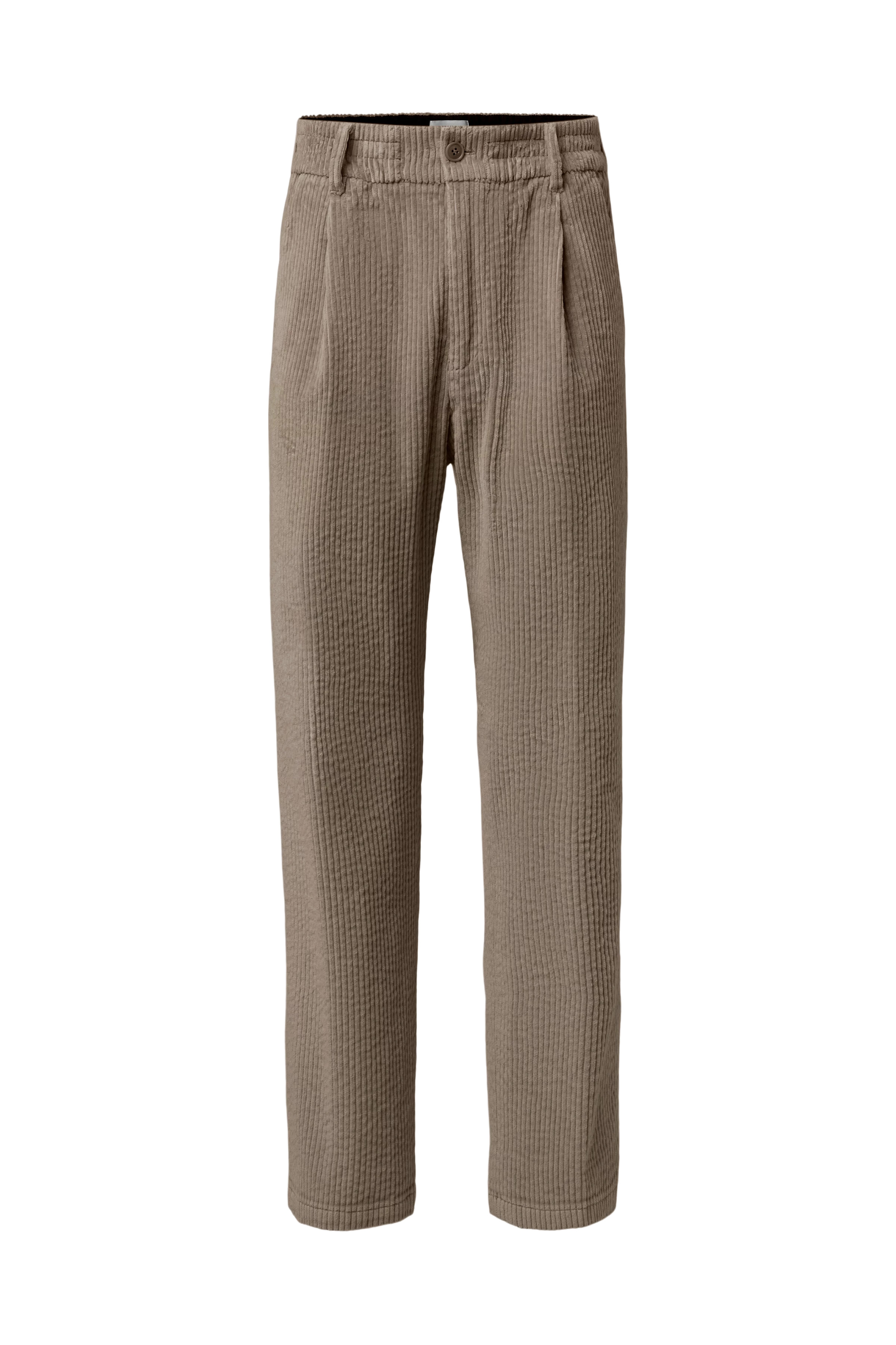 CHASY_RGLR - Casual Hose mit Bundfalte in Jumbo Cord - Herren - braun - Freisteller Frontansicht