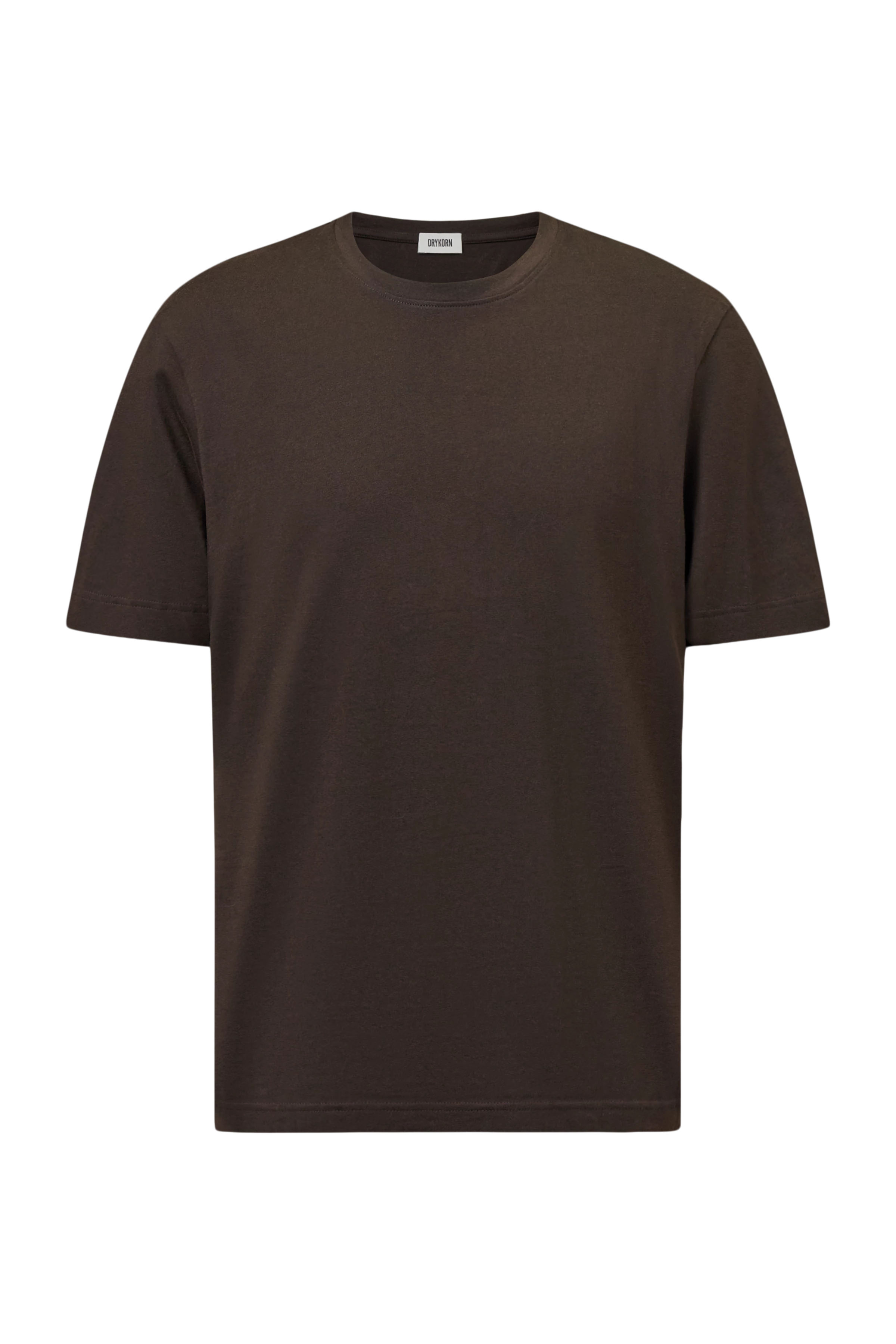 RAPHAEL - T-Shirt in reiner Baumwolle - Herren - braun - Freisteller Frontansicht