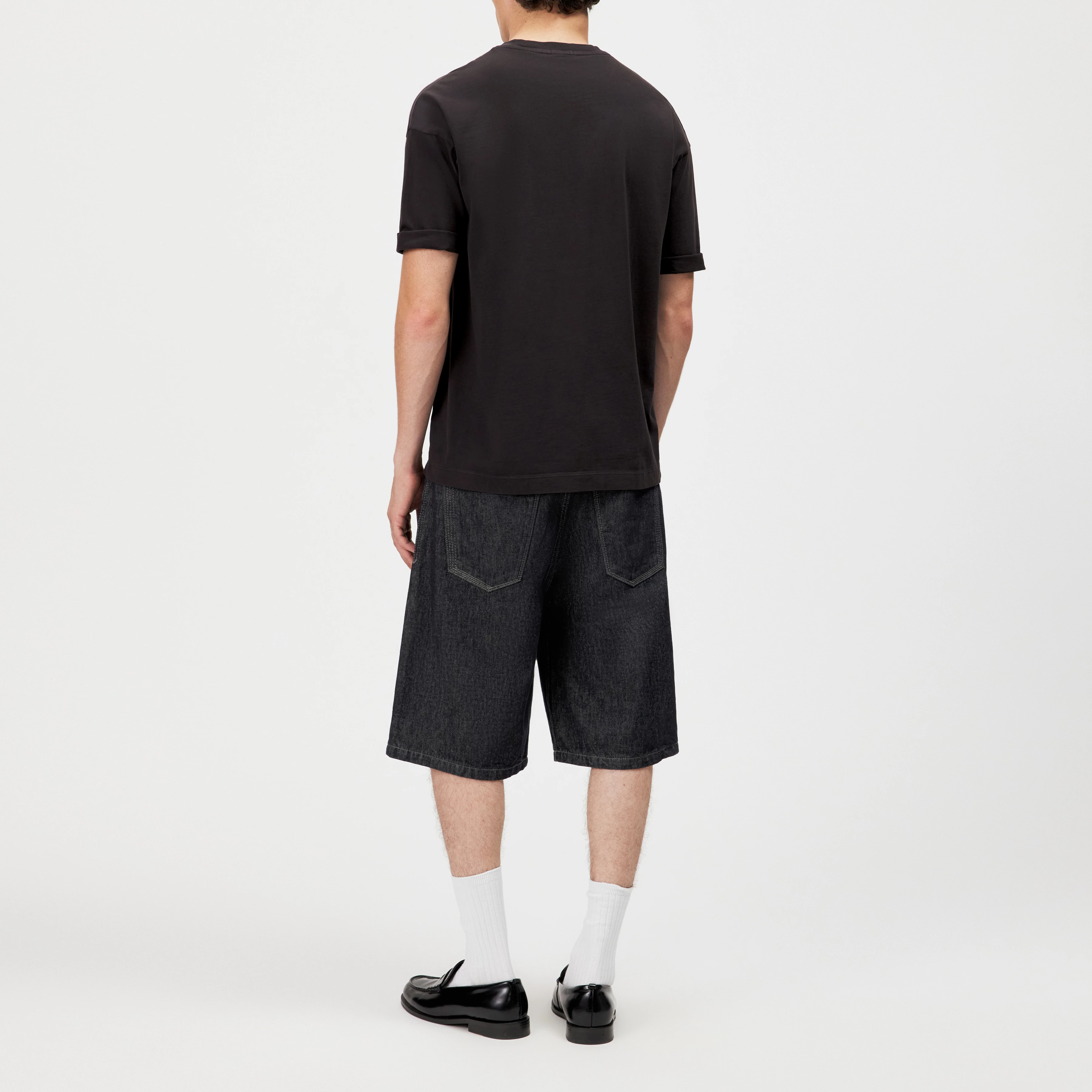 THILO - Relaxed fit T-shirt in soft cotton with washed look - men - brown - Rückansicht