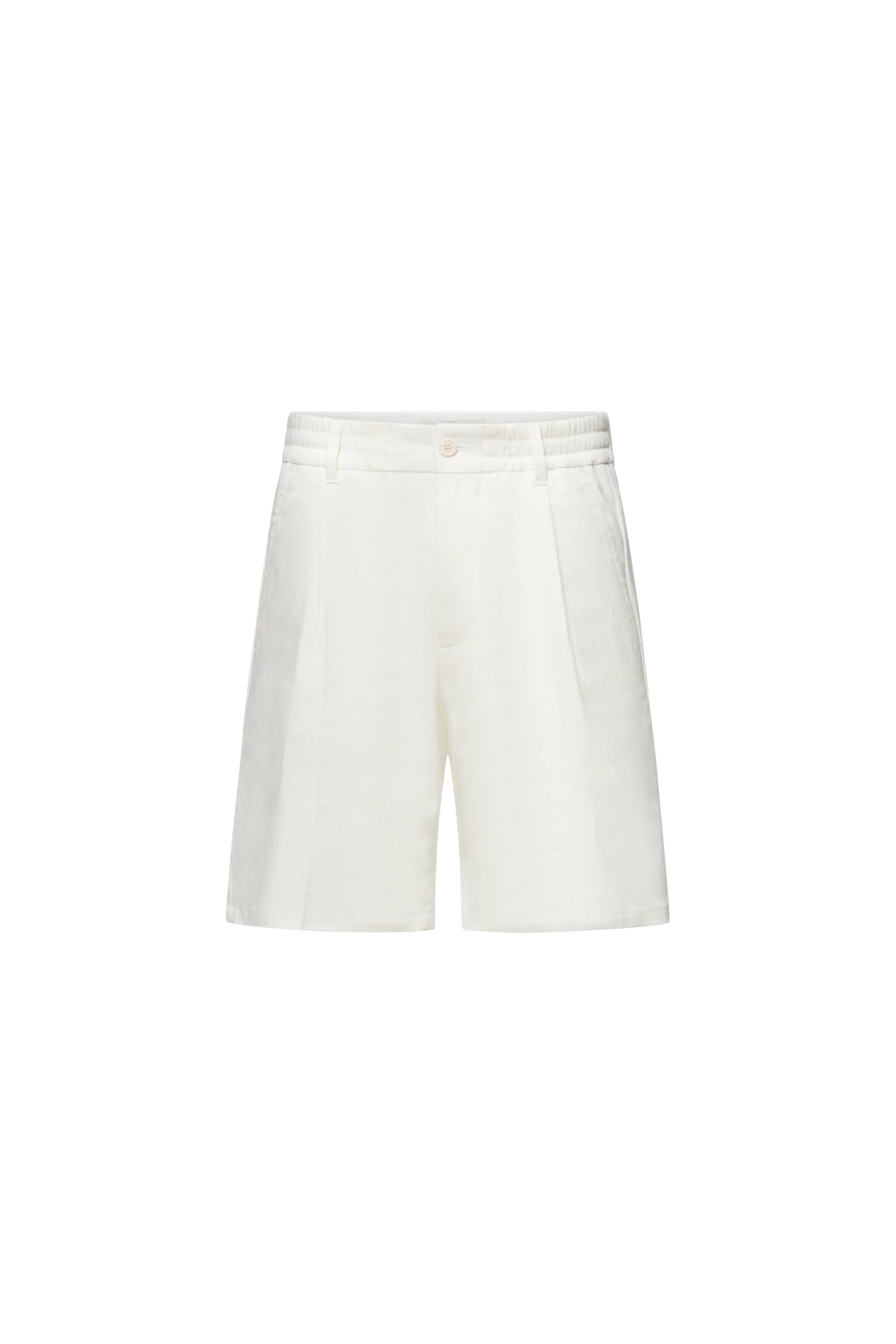 RHASY - Klassische Shorts in Leinen-Mix - Herren - off white - Freisteller Frontansicht