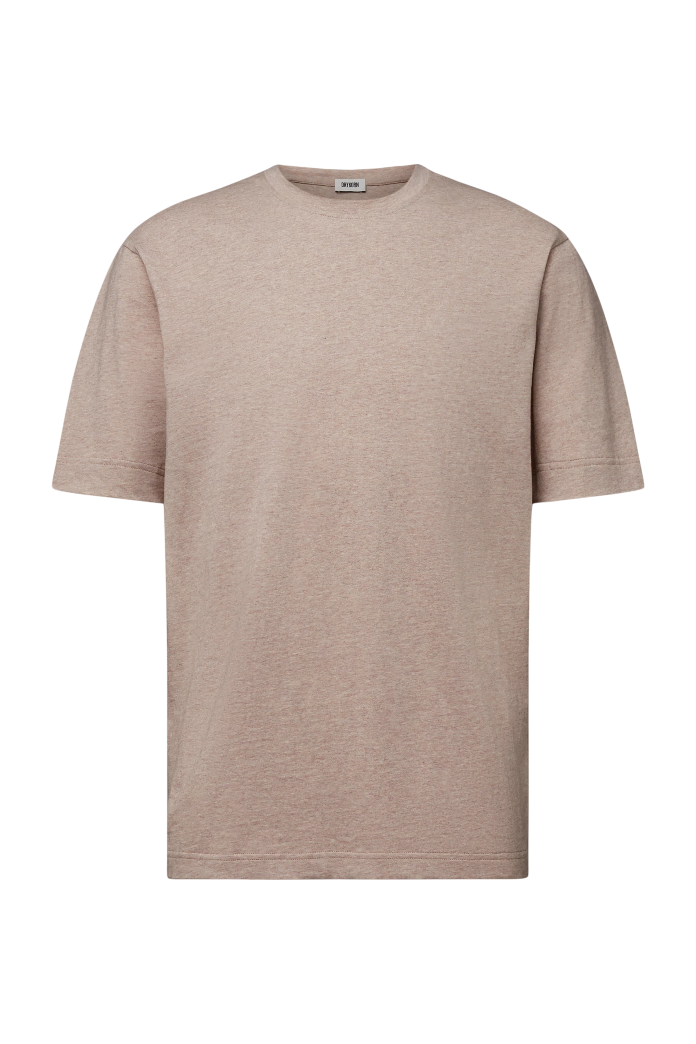 RAPHAEL - T-Shirt in reiner Baumwolle - Herren - braun - Freisteller Frontansicht