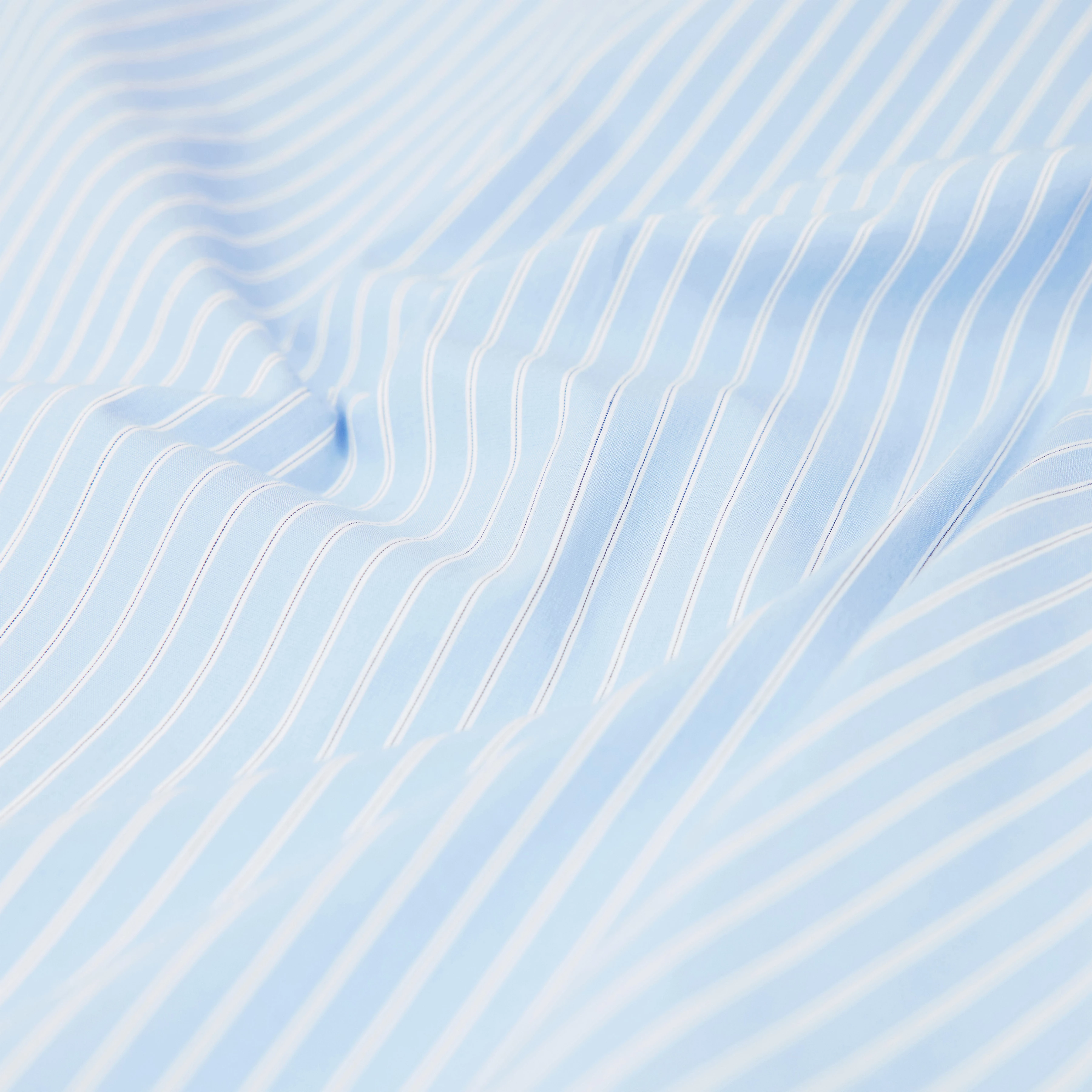 GAUNT - Klassisches Langarmhemd in Baumwoll-Mix - Herren - blau - Materialbild (B2C)