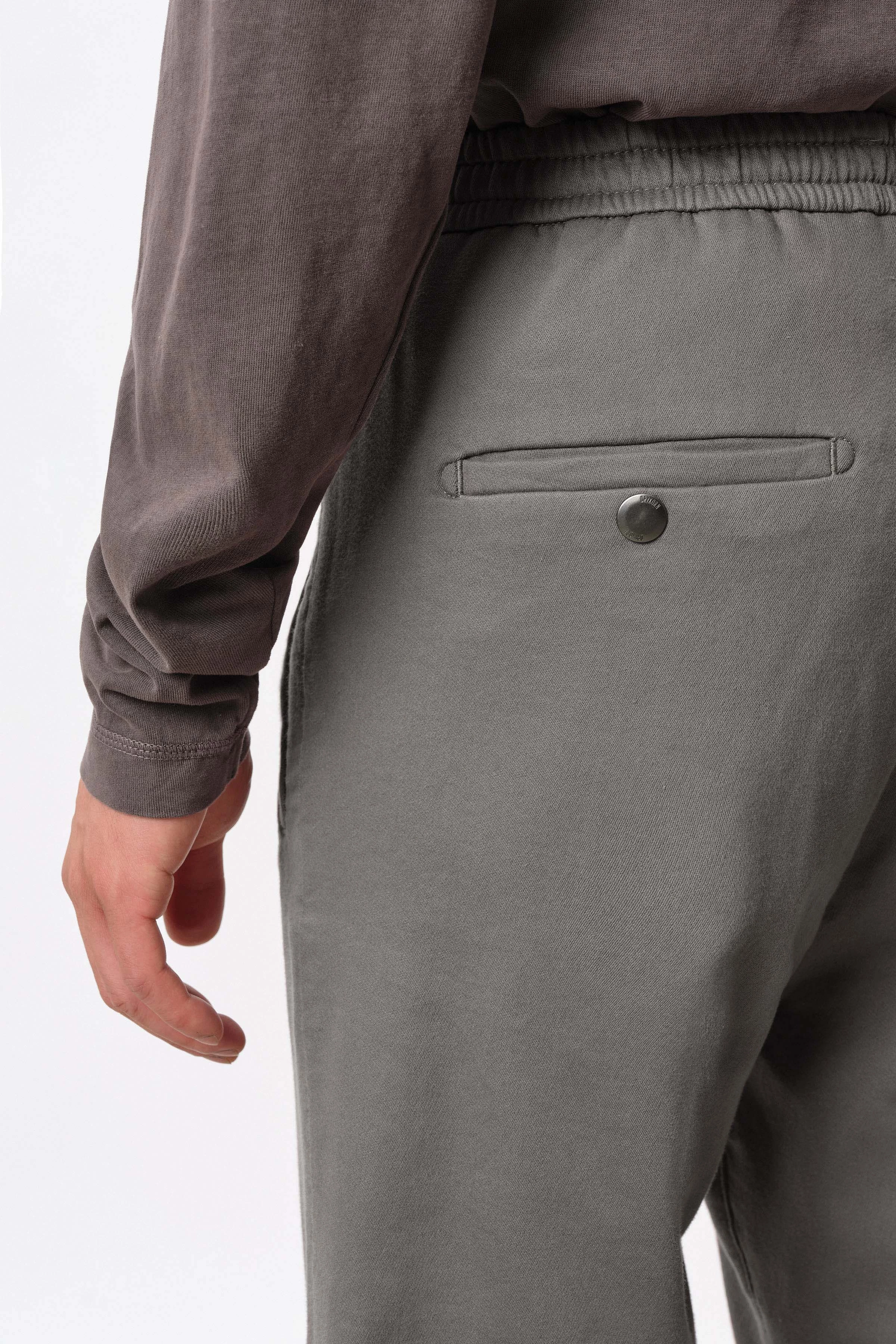 JEGER - jogpants with drawstring in cotton jersey - men - grey - Seitenansicht