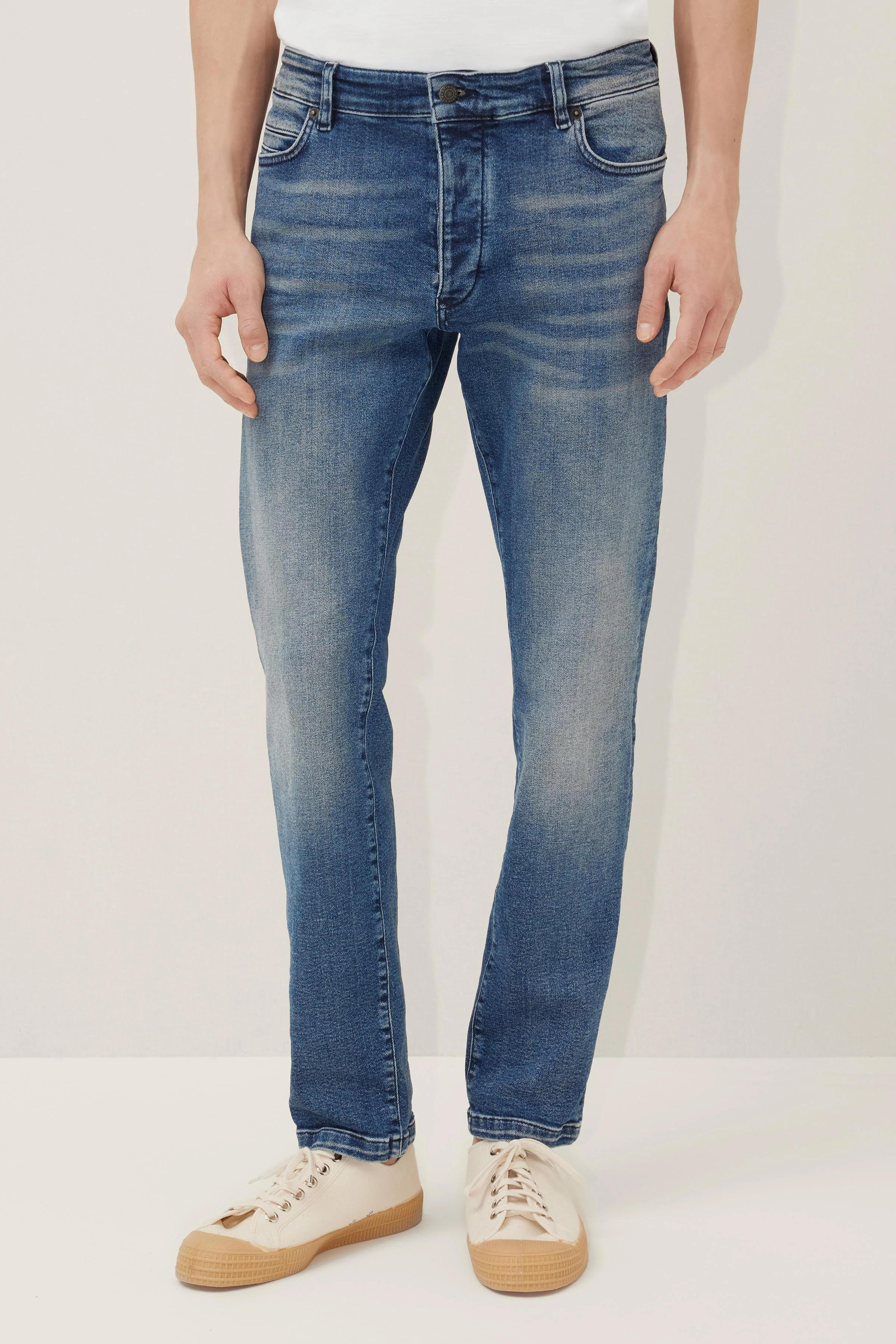 JAZ - Dark blue Skinny Fit Jeans - men - bleu - Frontansicht