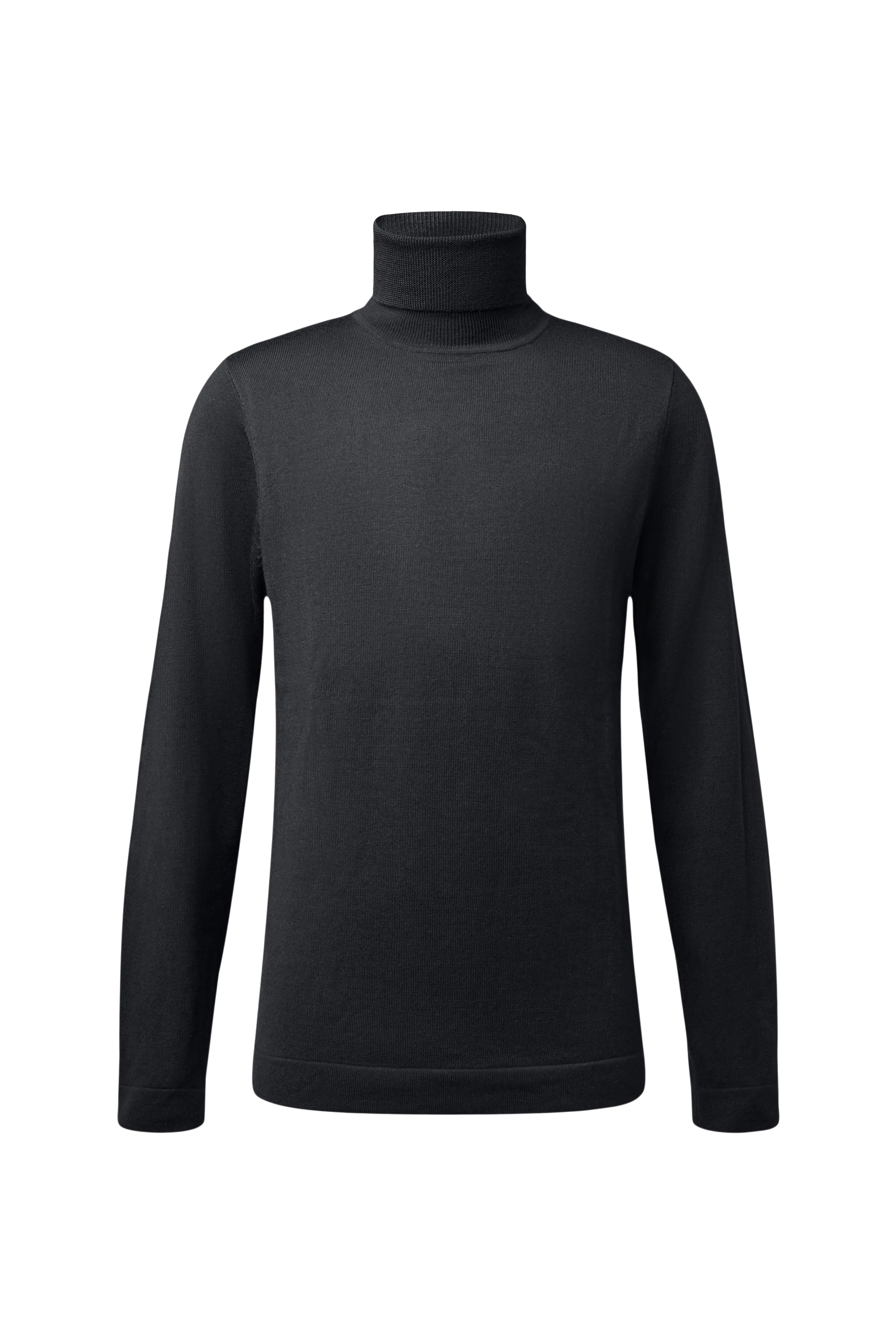 JOEY - Turtleneck jumper in 100% merino wool - men - grey - Freisteller Frontansicht