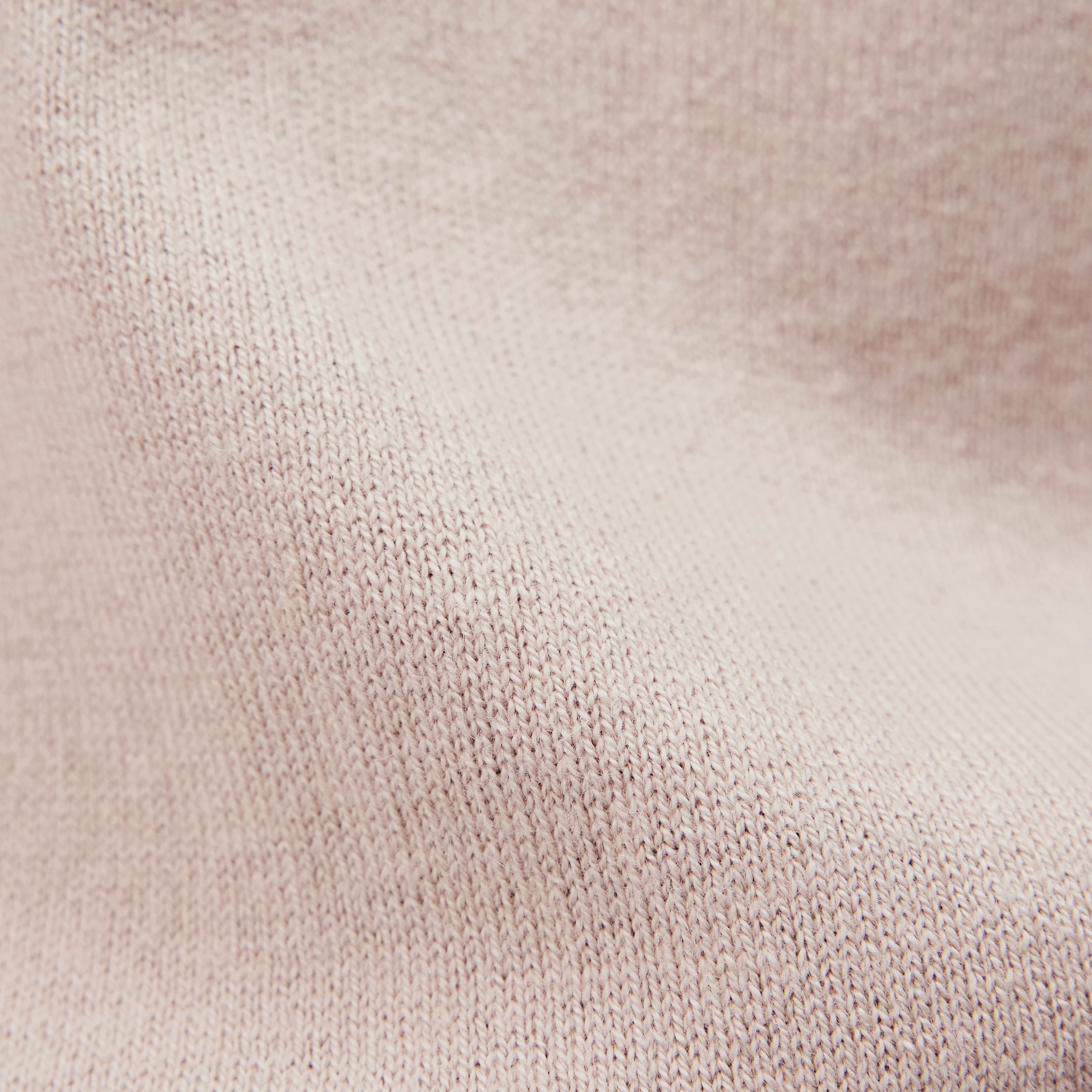 VALDRIK - Crew neck boxy fit jumper - men - beige - Materialbild (B2C)