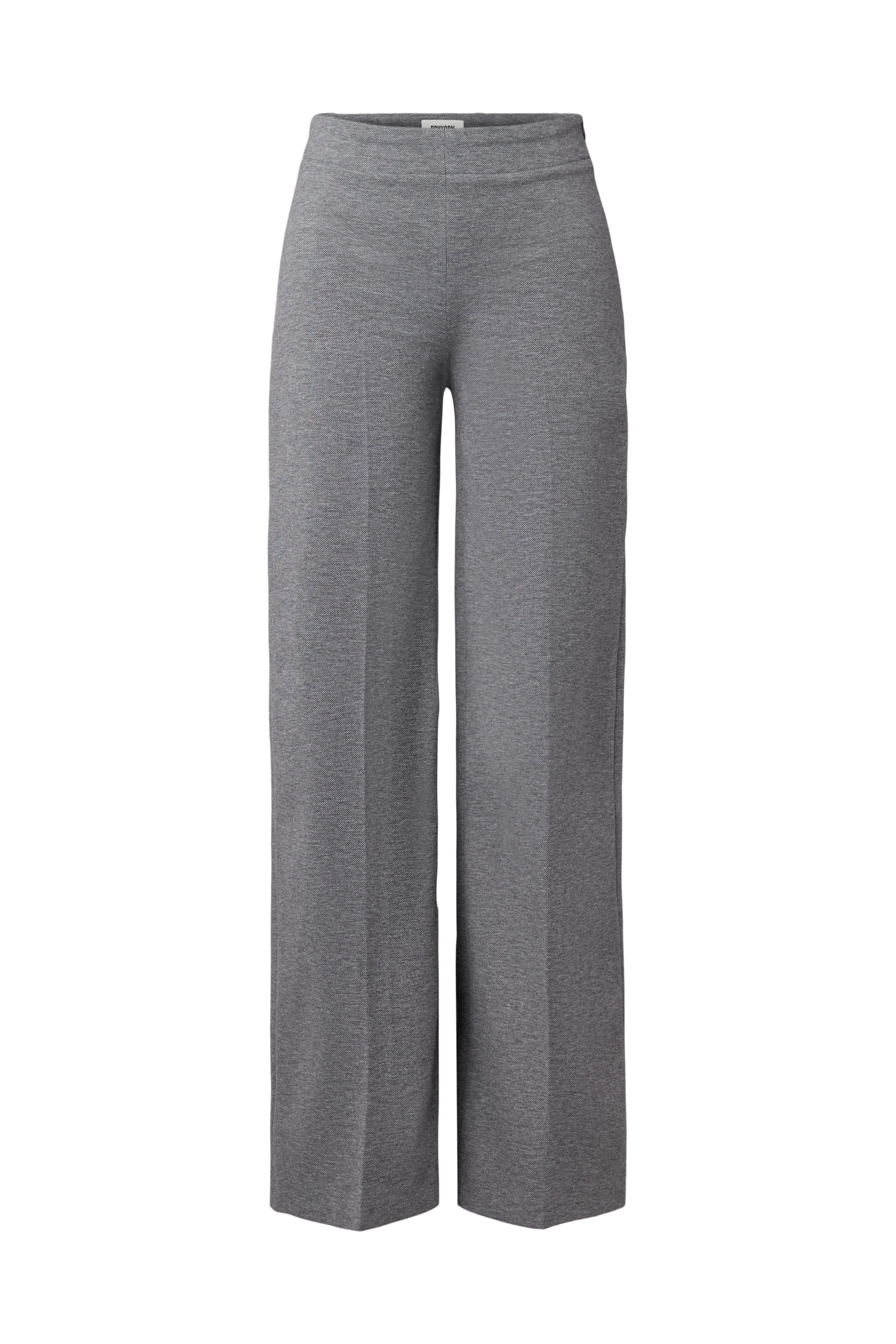 BEFORE - Marlenehose in Jersey mit Dessin - Damen - grau - Freisteller Frontansicht