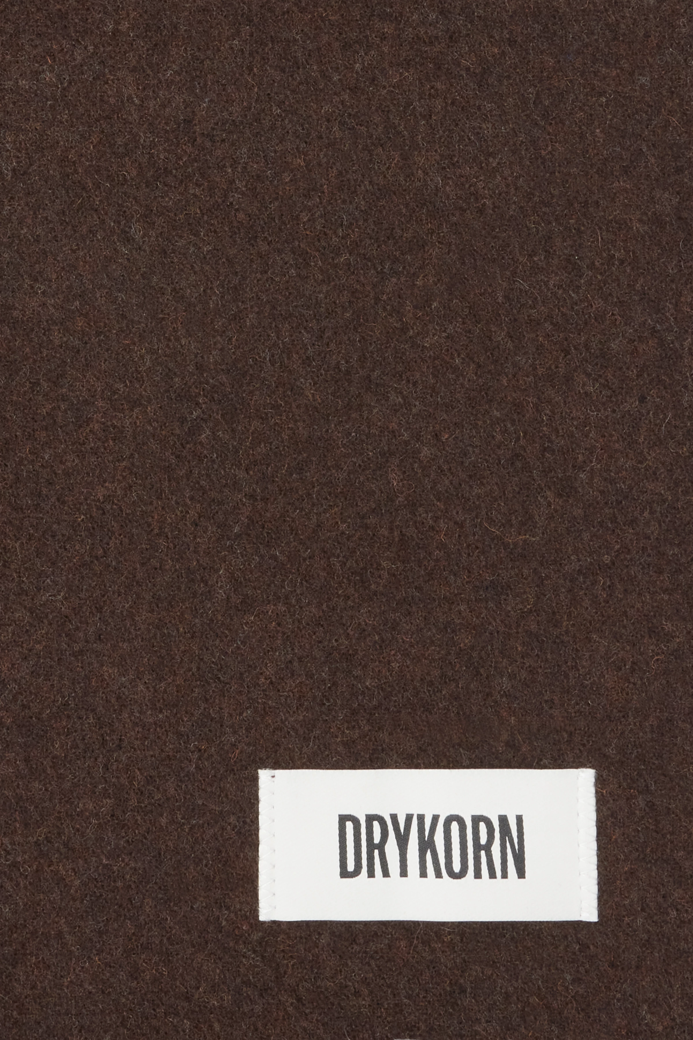 GAZE_4 - Schal in Wolltwill - Unisex - braun - Freisteller Detailansicht