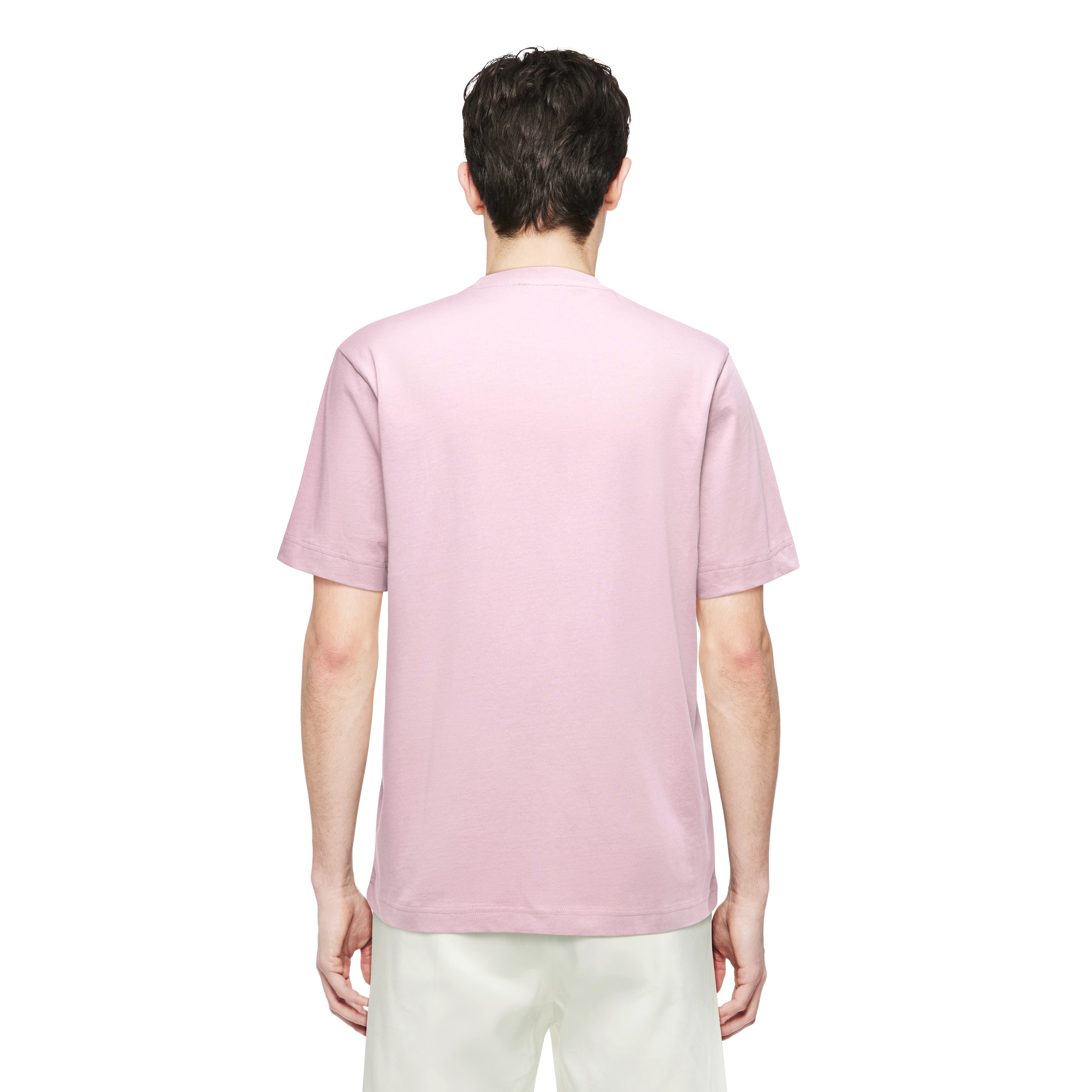 RAPHAEL - T-shirt in pure cotton - men - purple - Rückansicht