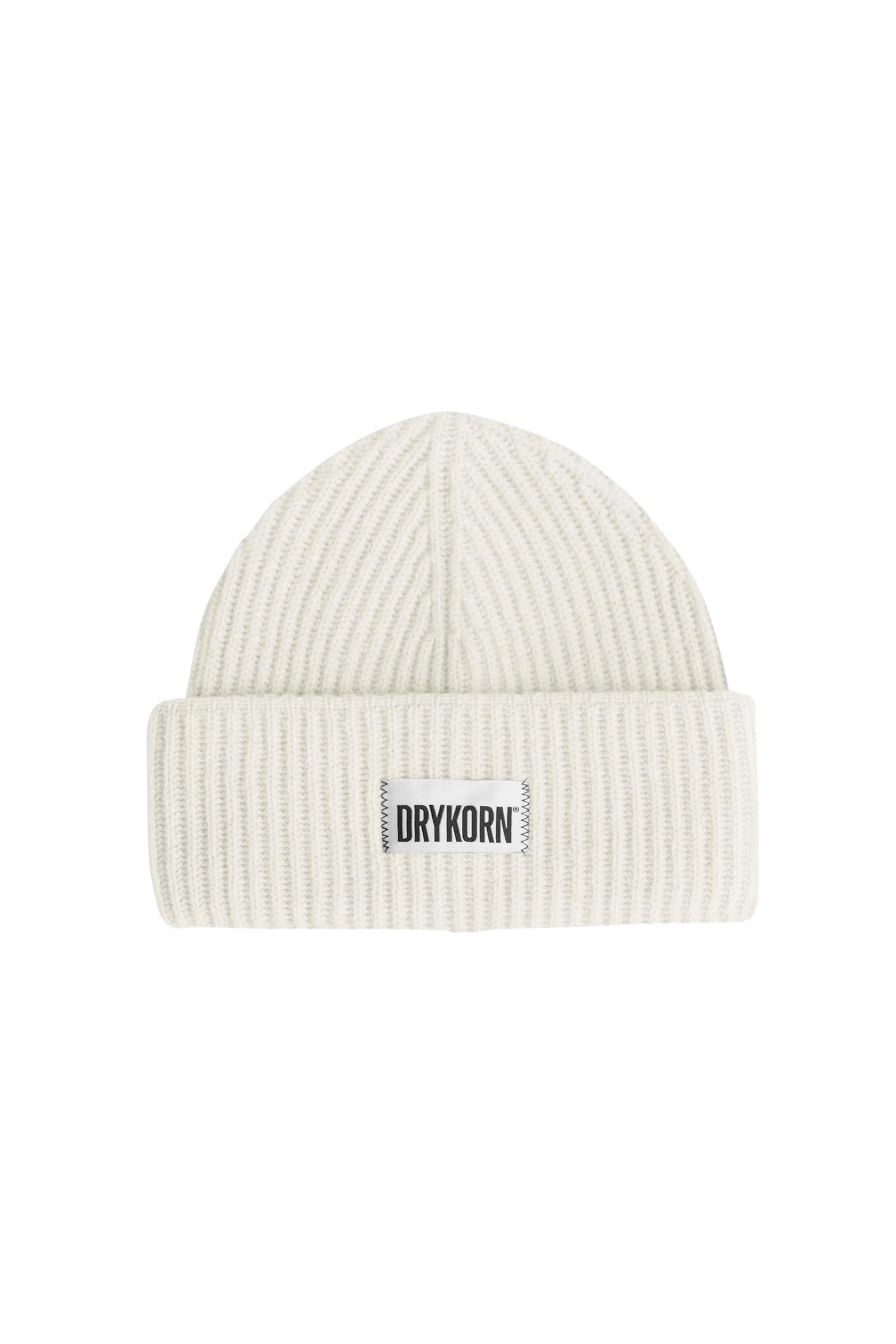 NEREA - Beanie in pure new wool - unisex - off white - Freisteller Frontansicht