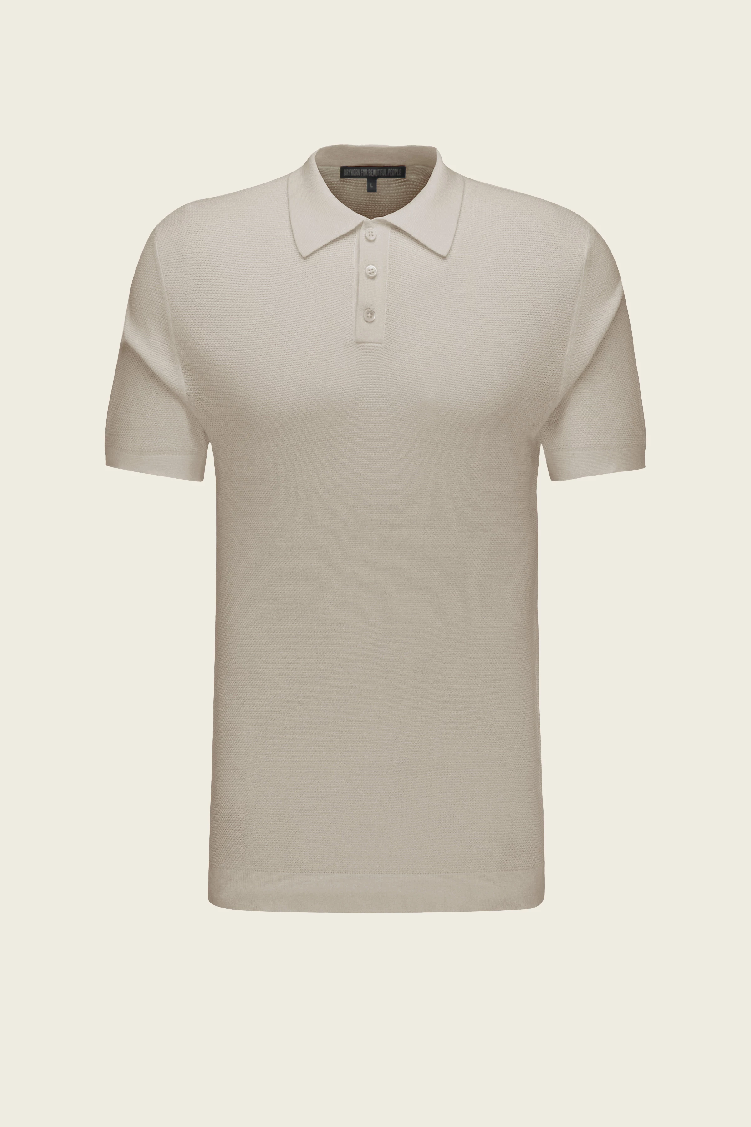 TRITON - Polo in Jaquardstrick - Herren - braun - Freisteller Frontansicht