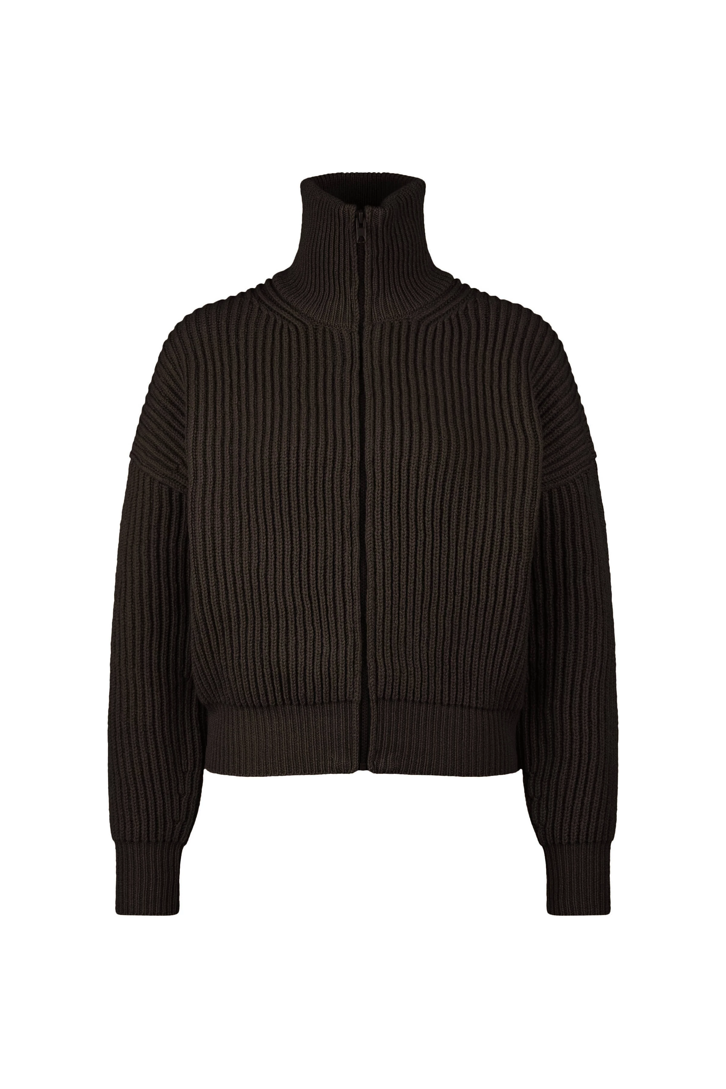 WILMI - cardigan in virgin wool - women - brown - Freisteller Frontansicht