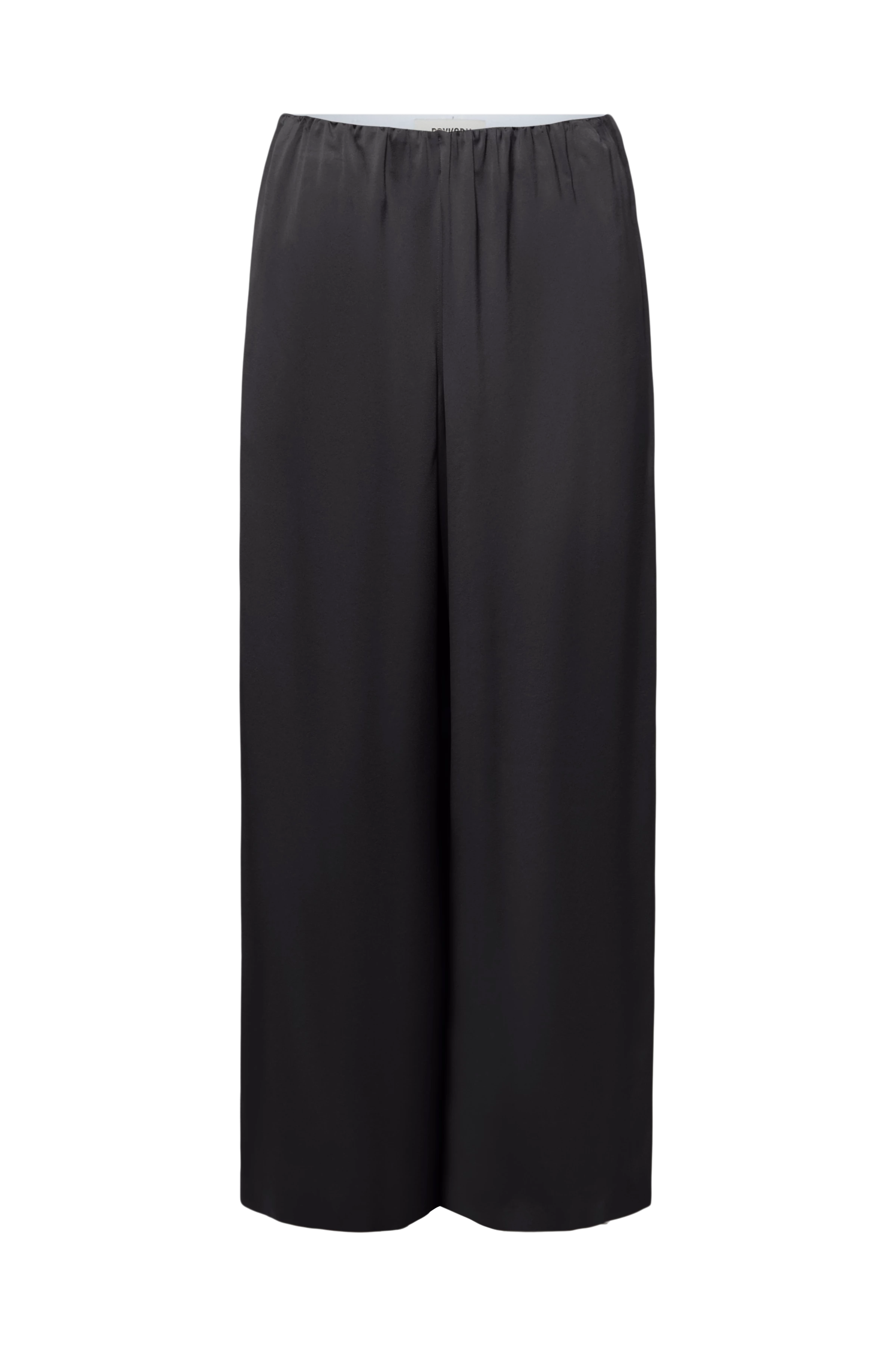 TWEEZER - Weite Hose in Satin - Damen - schwarz - Freisteller Frontansicht