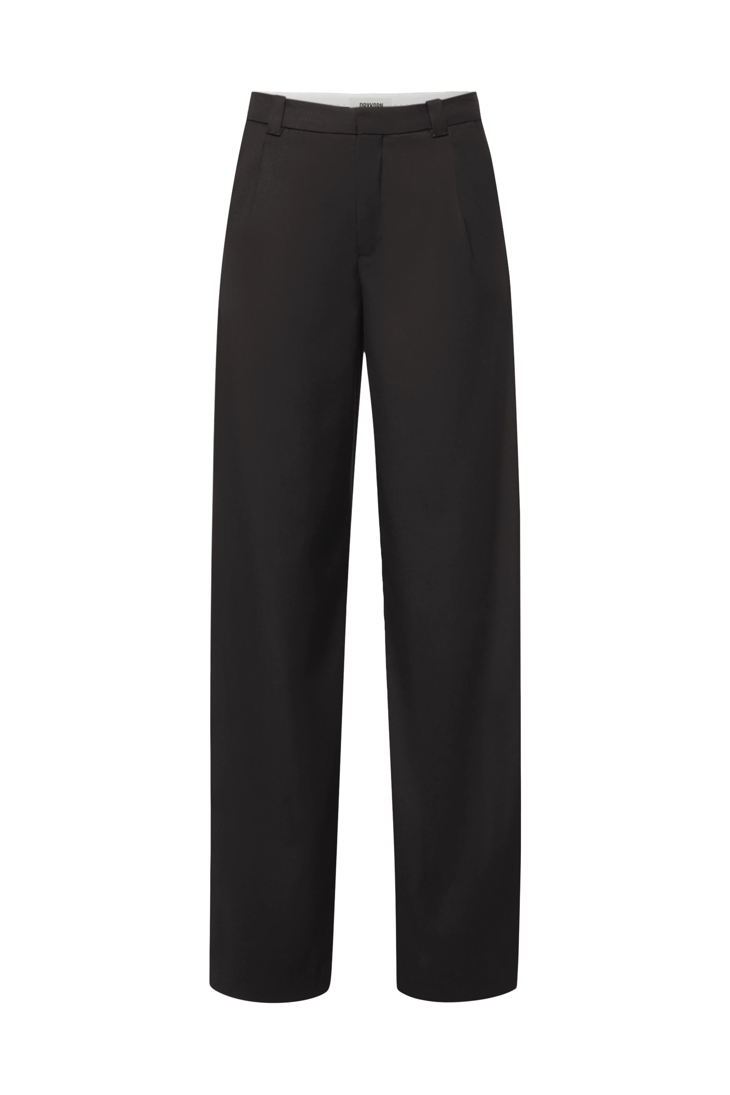 CRAWL - Bundfaltenhose in softem Flanell - Damen - braun - Freisteller Frontansicht