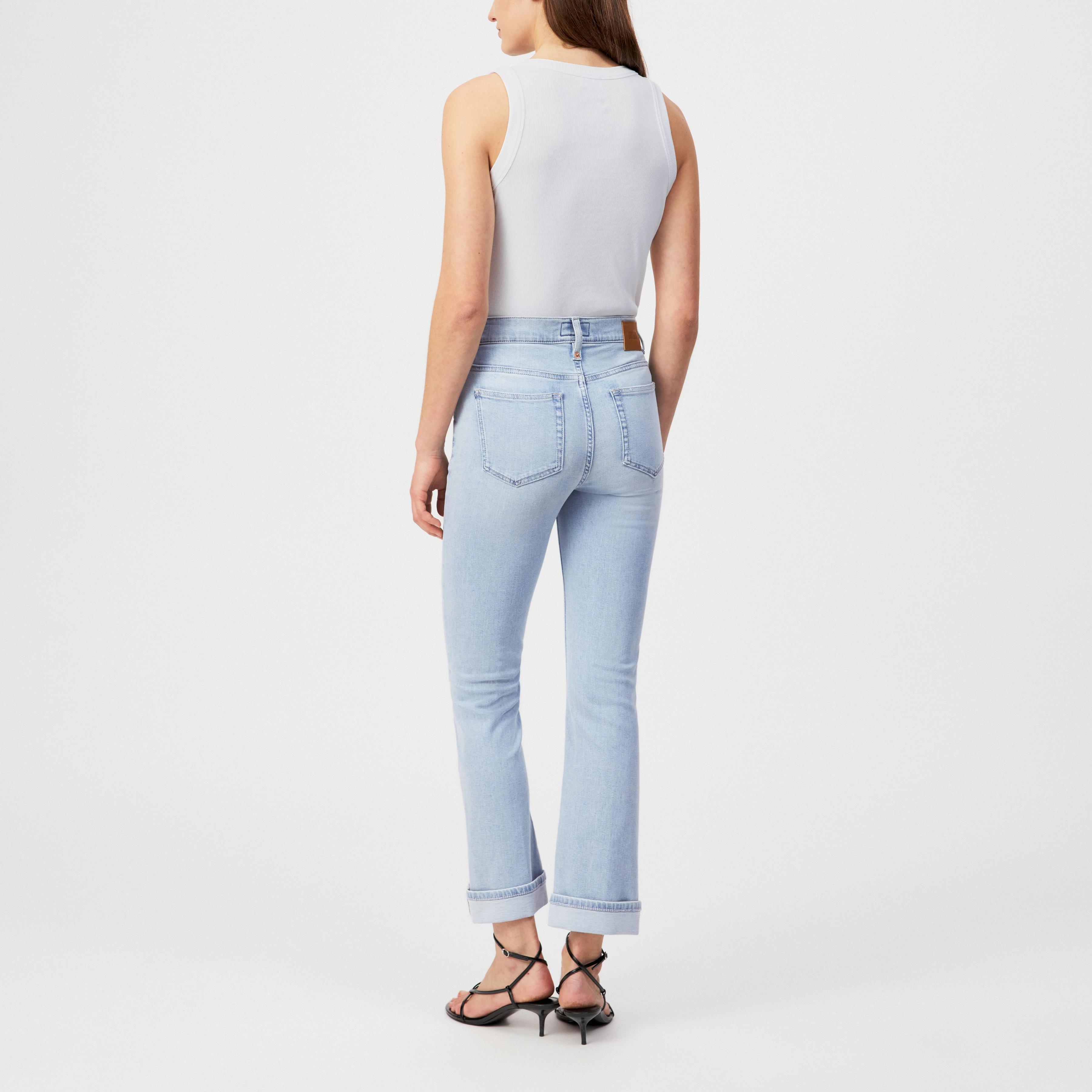 DULY - Slim Fit Jeans in Denim - women - blue - Rückansicht