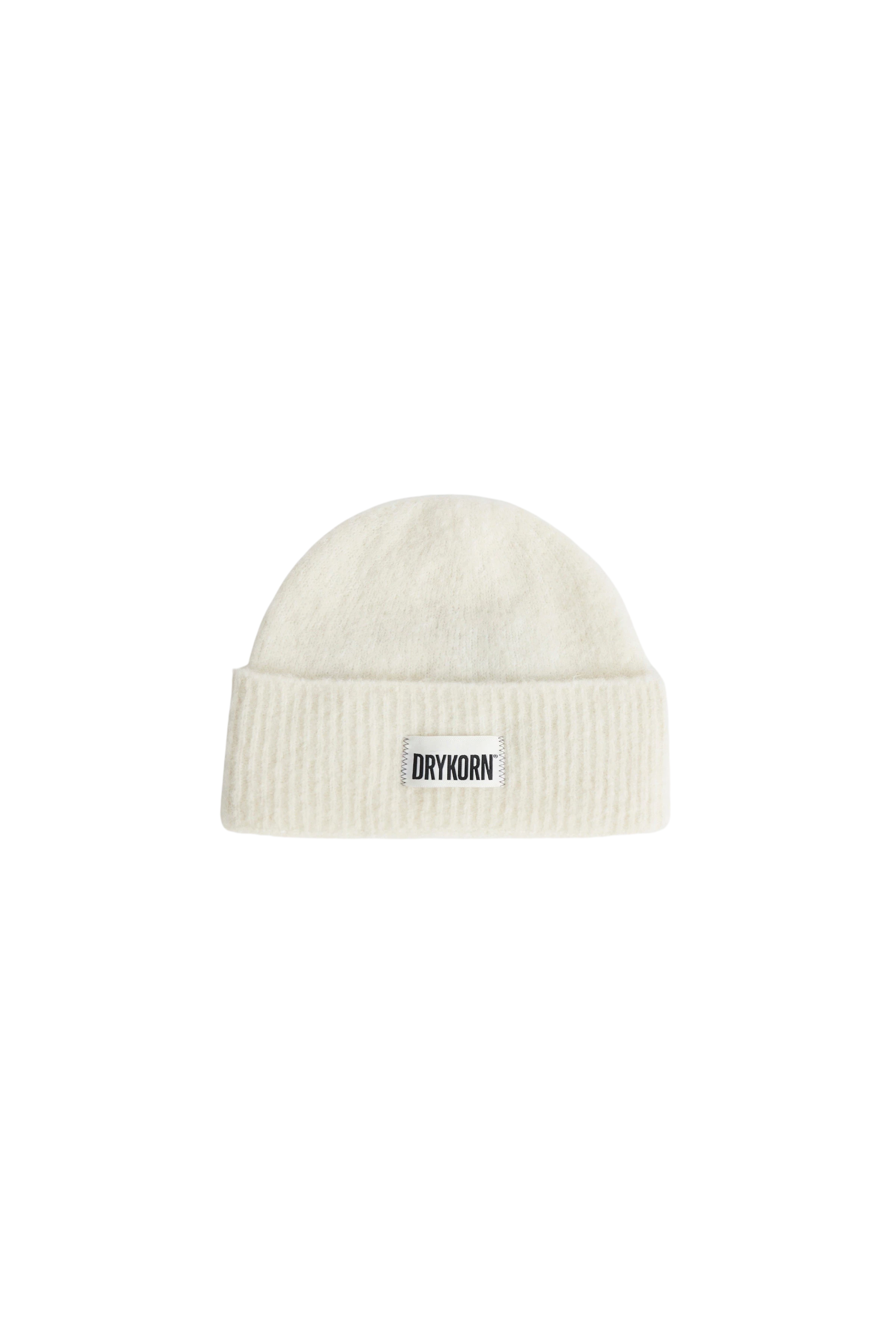 NEREA - bonnet en doux mélange d'alpaca - unisex - blanc cassé - Freisteller Frontansicht