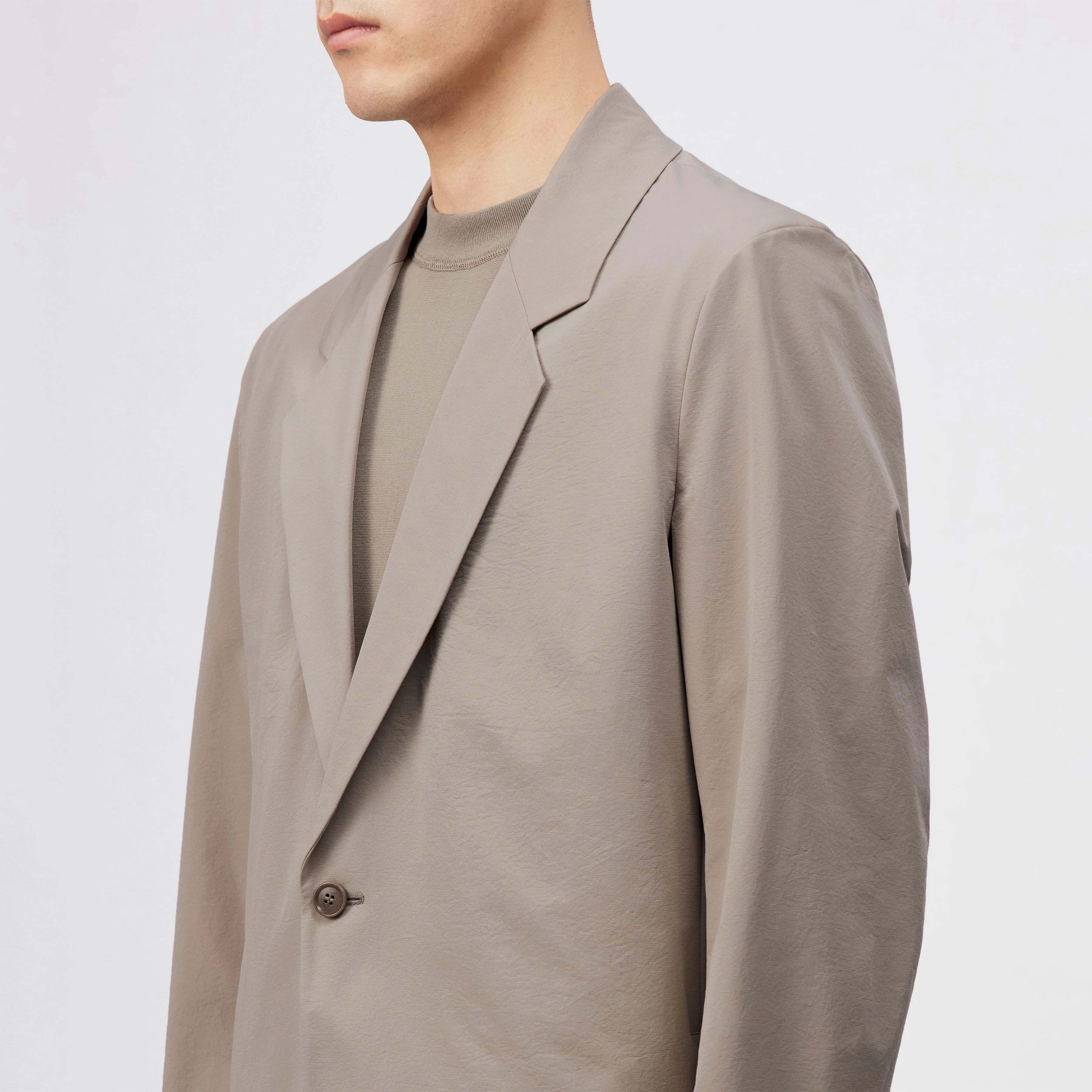 NOLEN - Veste à un bouton avec revers à crans - men - beige - Detailansicht am Model