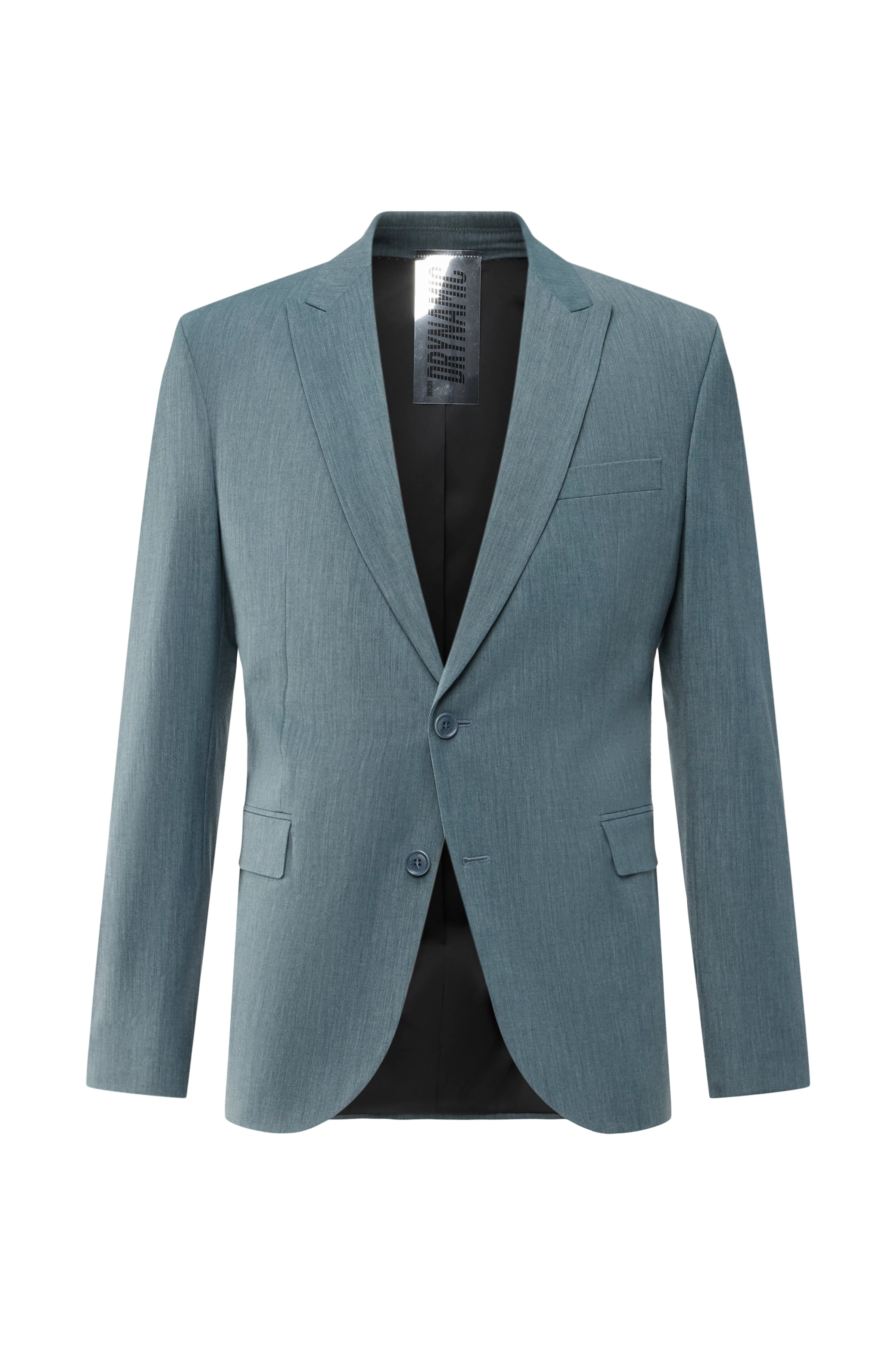 LONEST - Sportives Slim Fit Sakko in Woll-Mix - Herren - grün - Freisteller Frontansicht