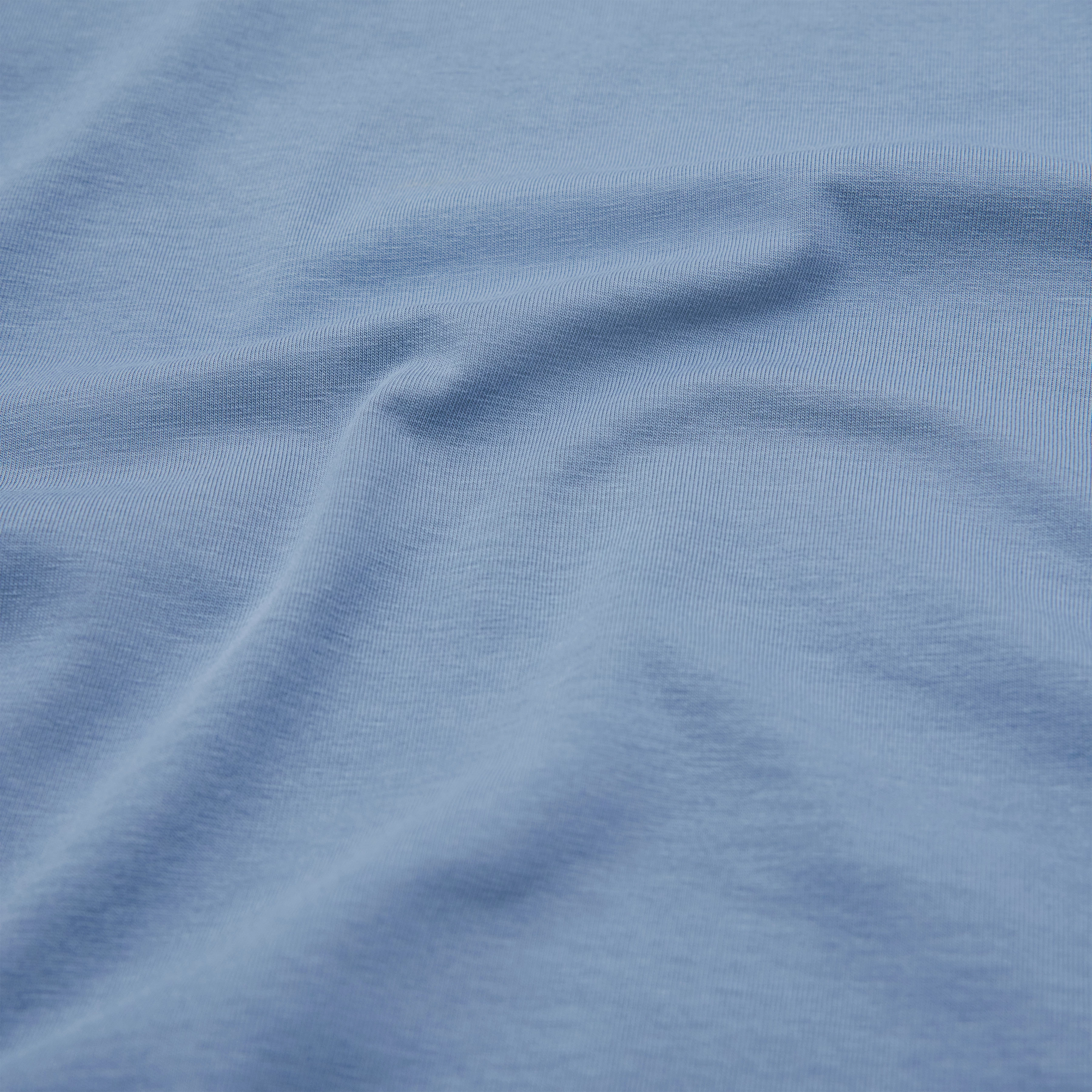 ANTON - Fitted T-shirt in cotton - men - blue - Materialbild (B2C)