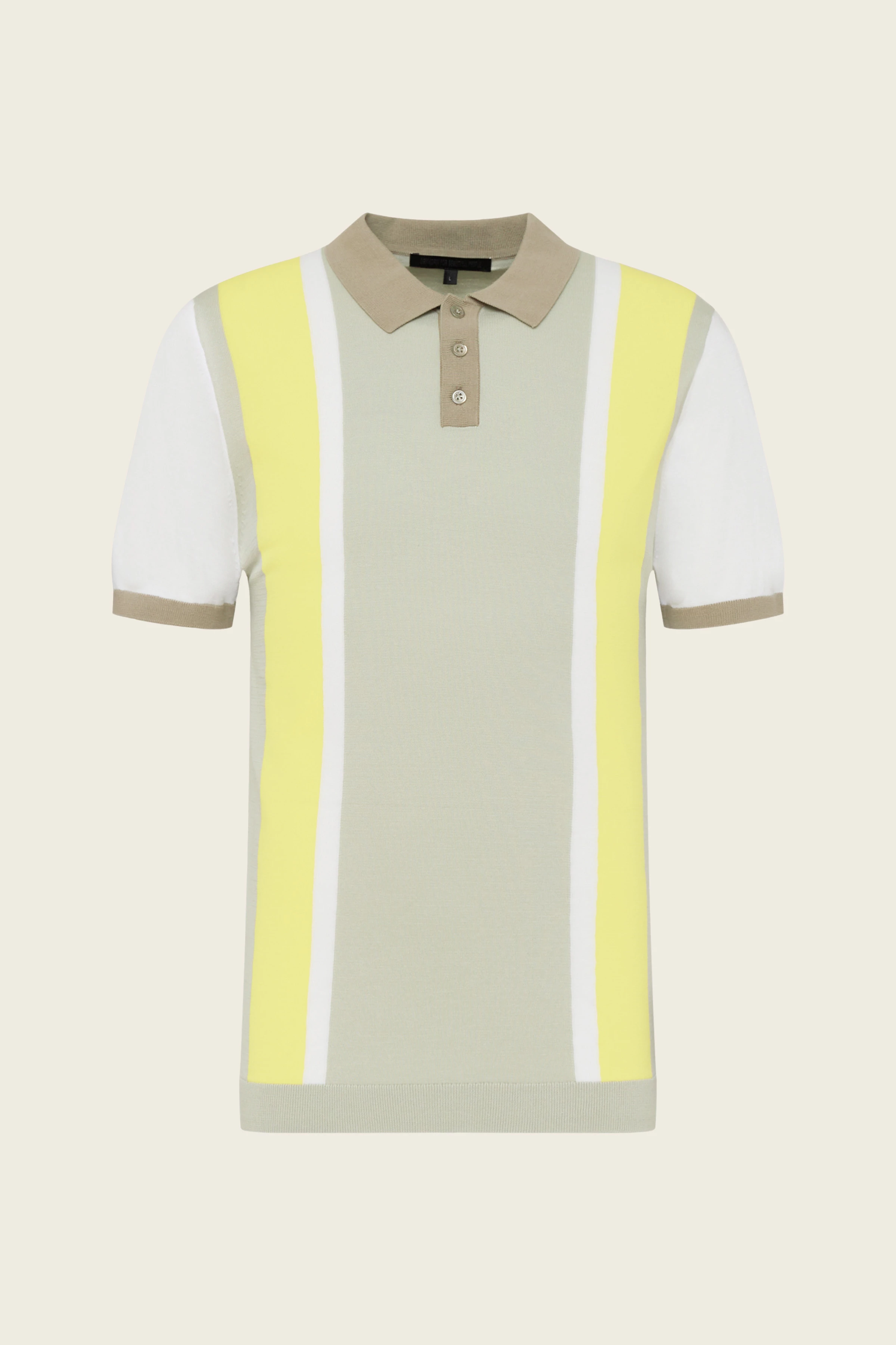 TRITON - Jacquard polo - men - green - Freisteller Frontansicht