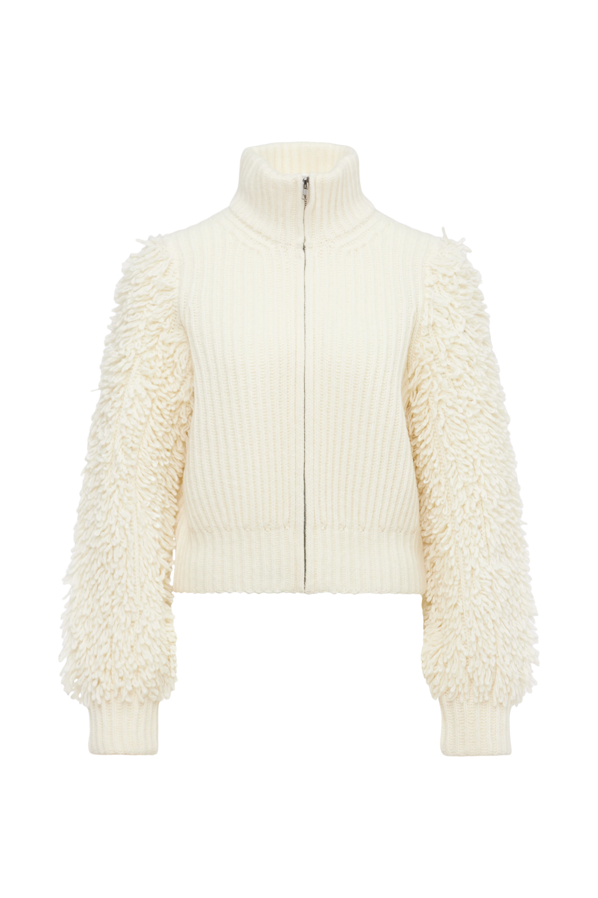 BEARANI - Cardigan in virgin wool - women - off white - Freisteller Frontansicht