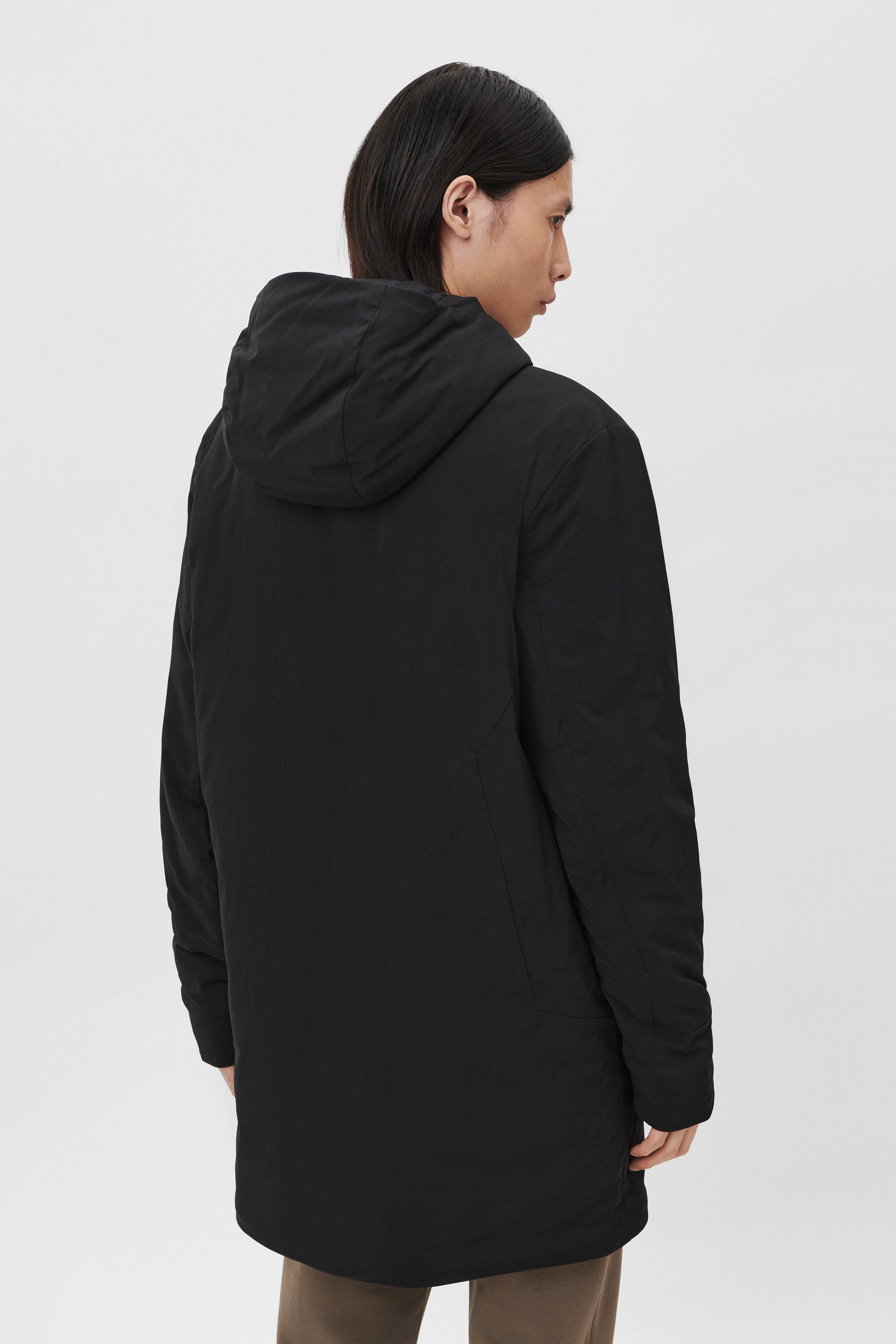 DENYO - lightweight parka - men - black - Rückansicht