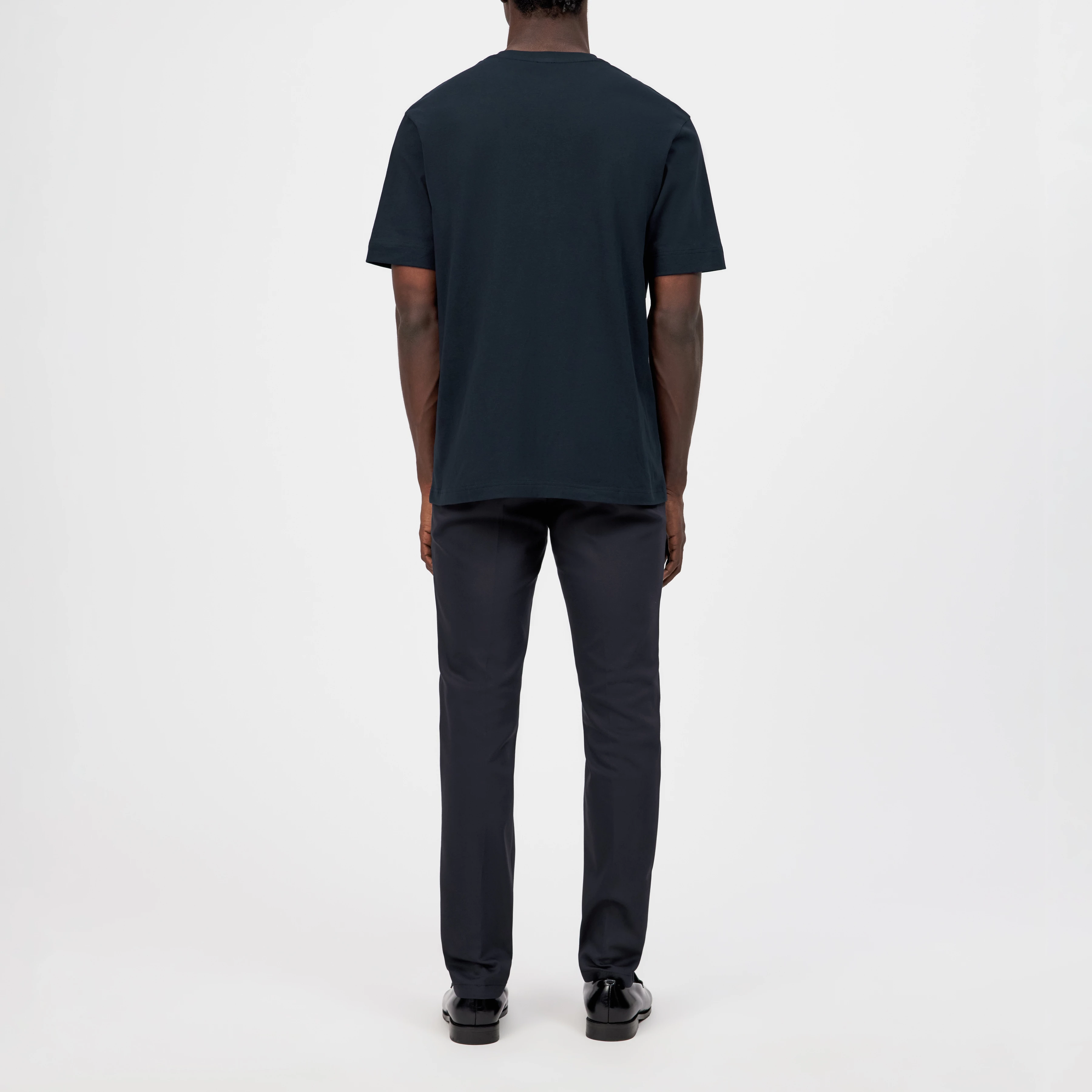 RAPHAEL - T-Shirt in reiner Baumwolle - Herren - blau - Rückansicht