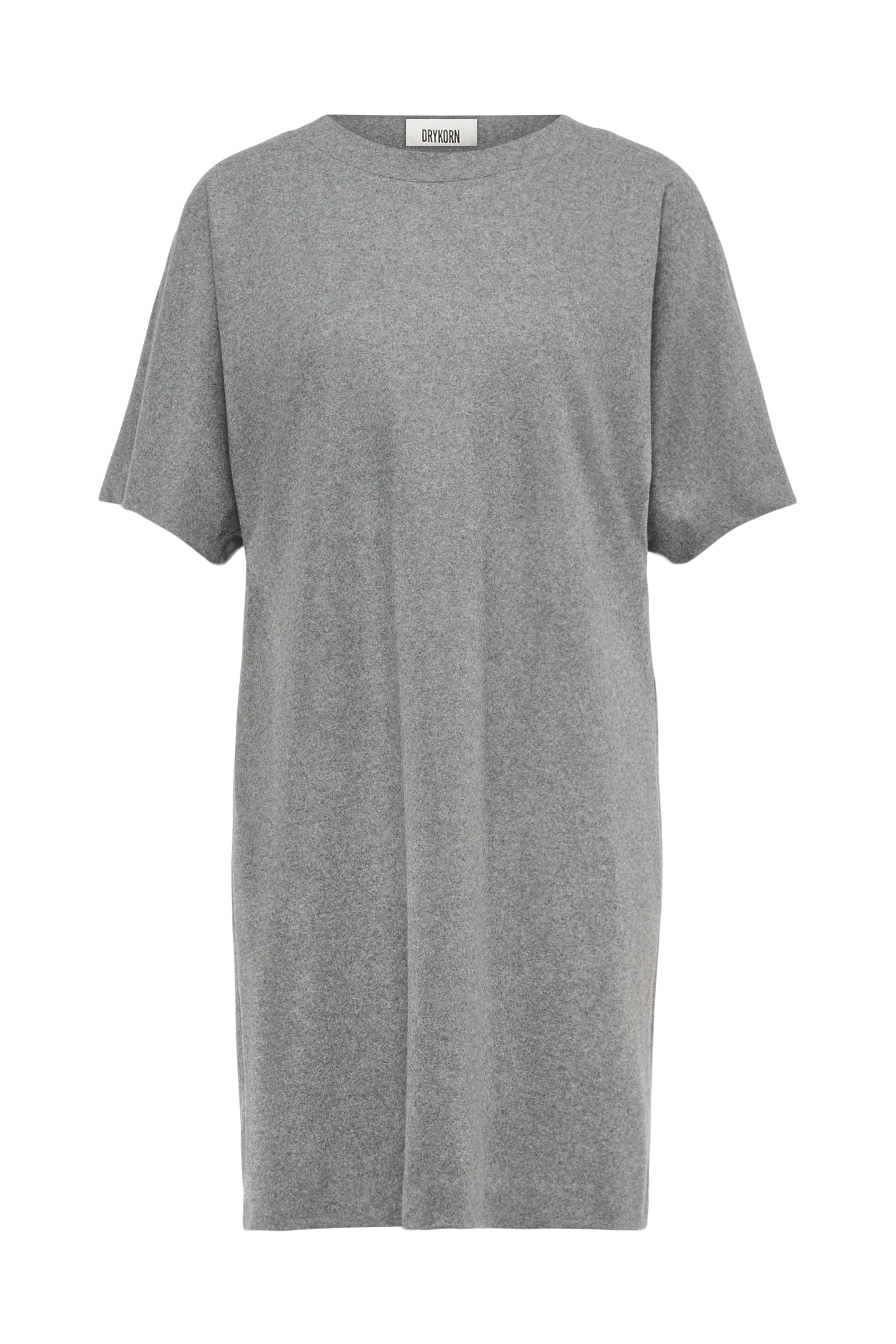 MENJA - T-shirtjurk in jersey wolmix - dames - grijs - Freisteller Frontansicht