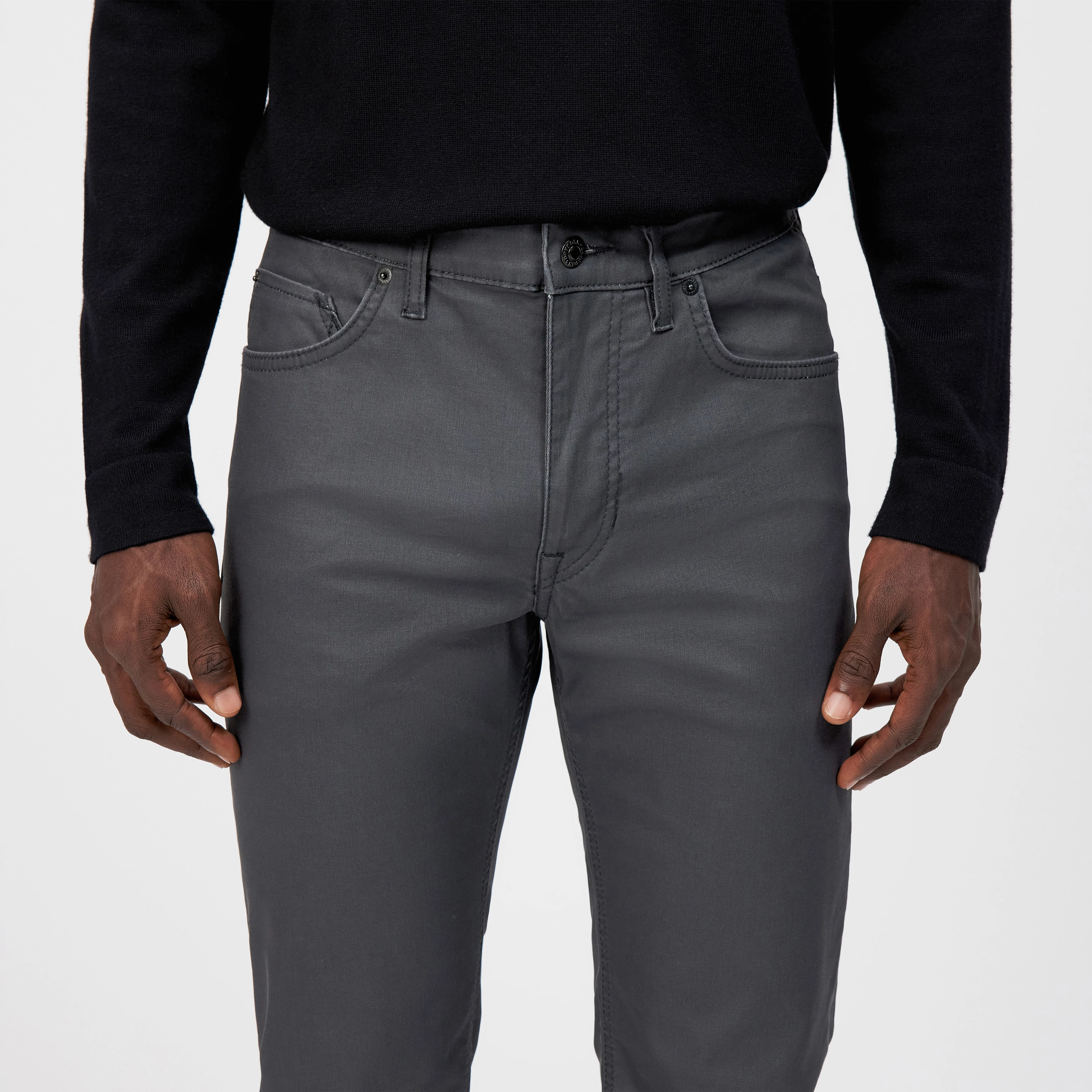 RICC - Slim Fit Jeans - Herren - grau - Detailansicht am Model