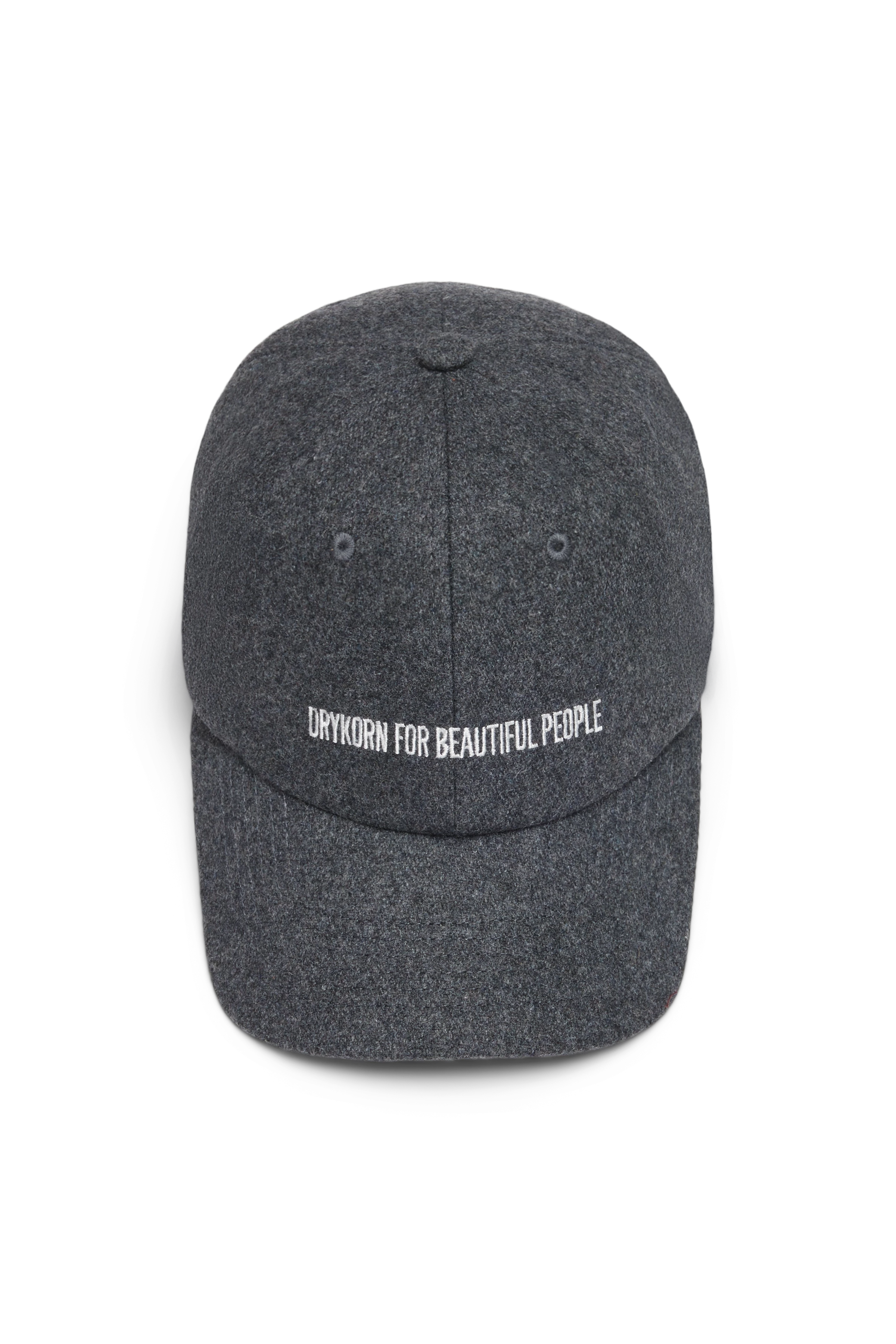 JESPER - Cap in Woll-Mix - Unisex - grau - Freisteller Frontansicht