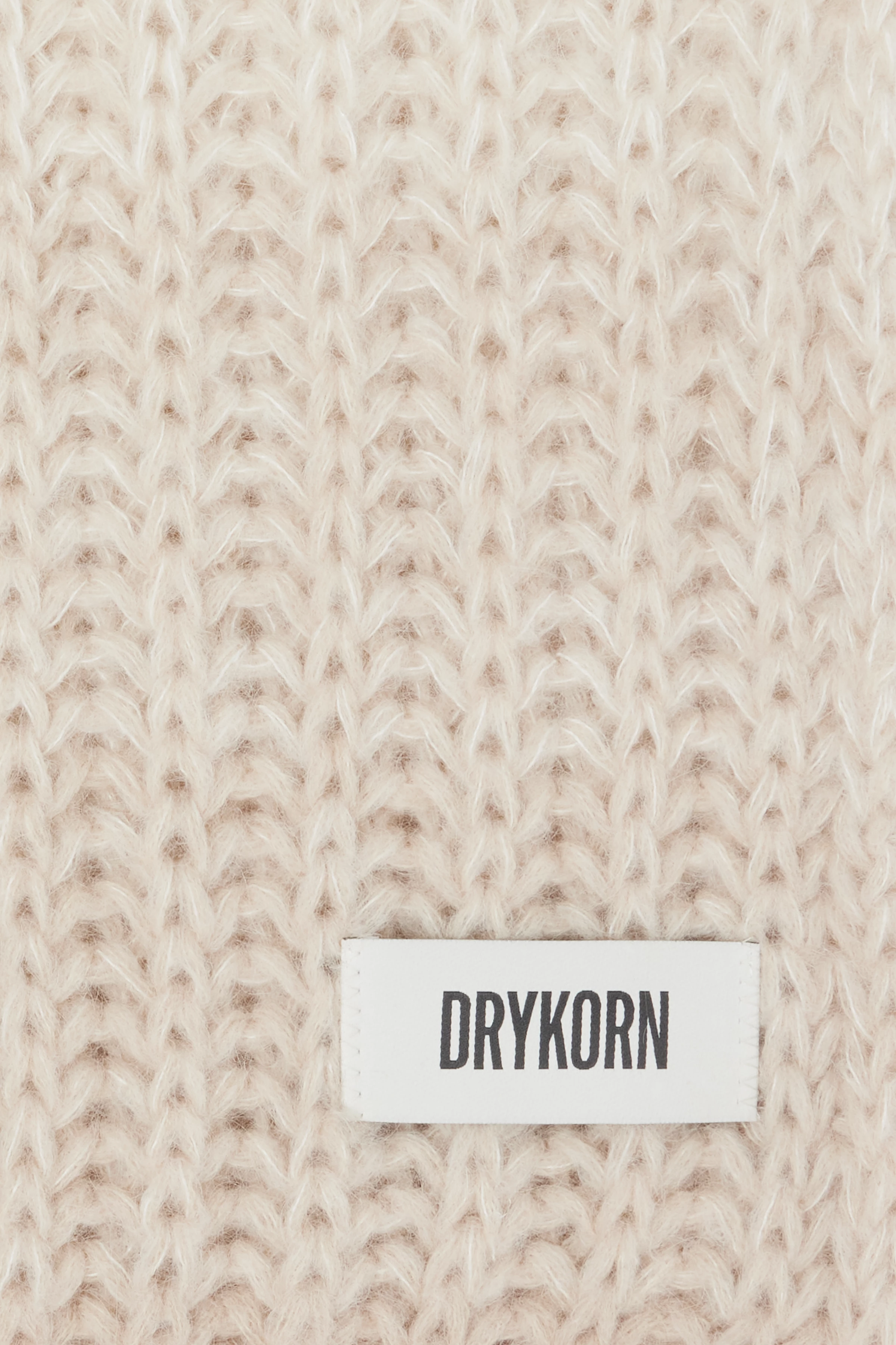 RISHA - Sjaal van luxe suri-alpacamix - unisex - off white - Freisteller Detailansicht