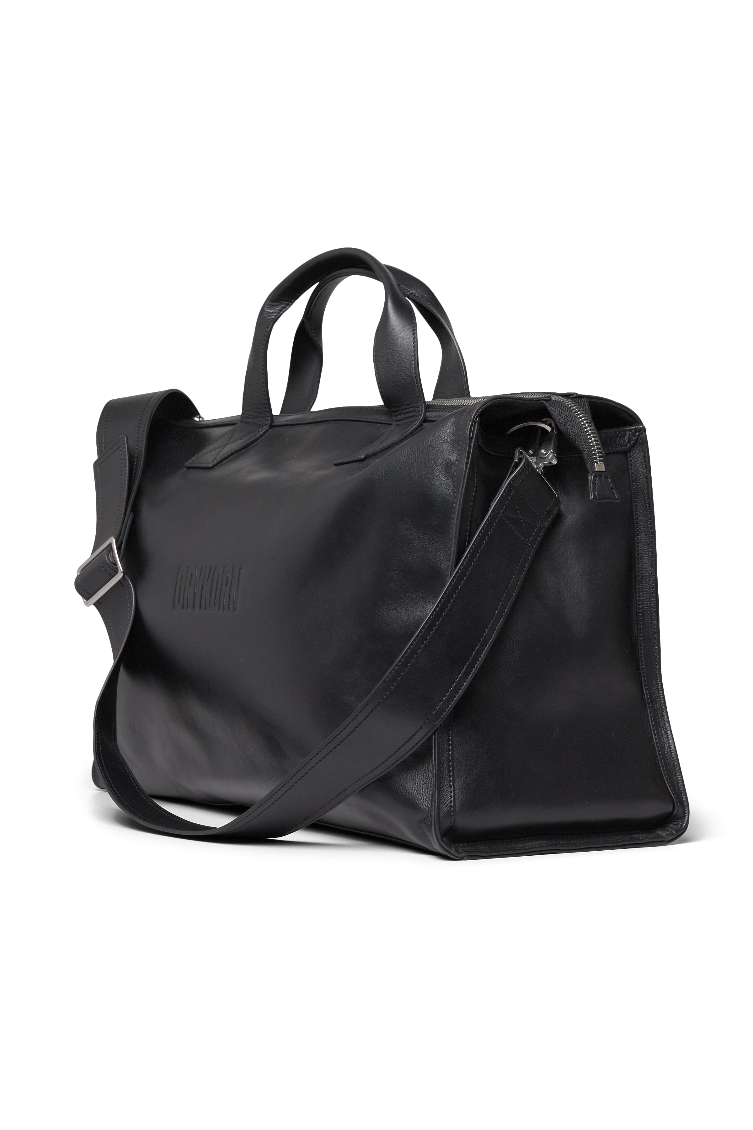 JOREL - Tasche in Leder - Unisex - schwarz - Freisteller Rückansicht