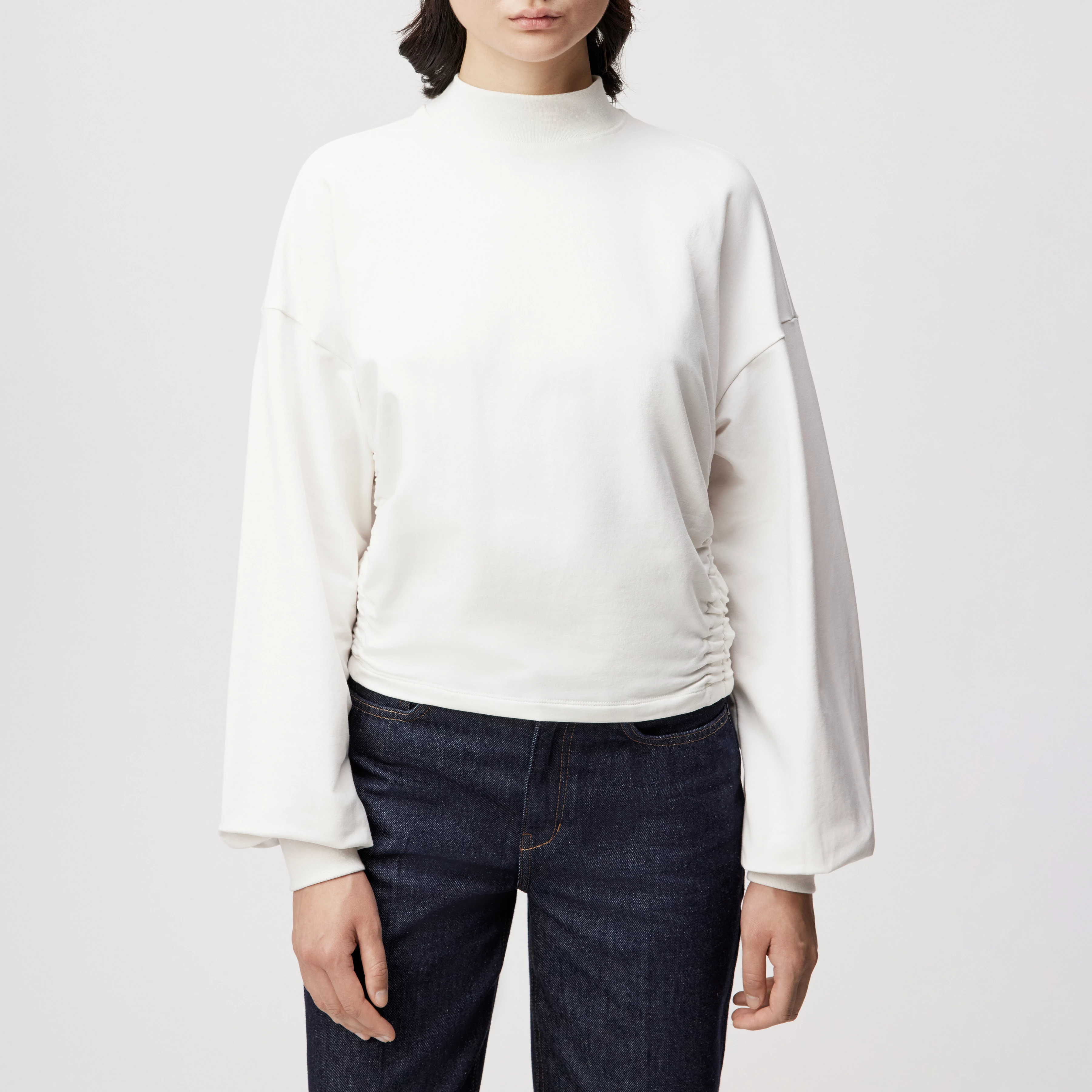 SYANAH_P8 - Sweat-shirt en mélange de coton - women - blanc cassé - Frontansicht