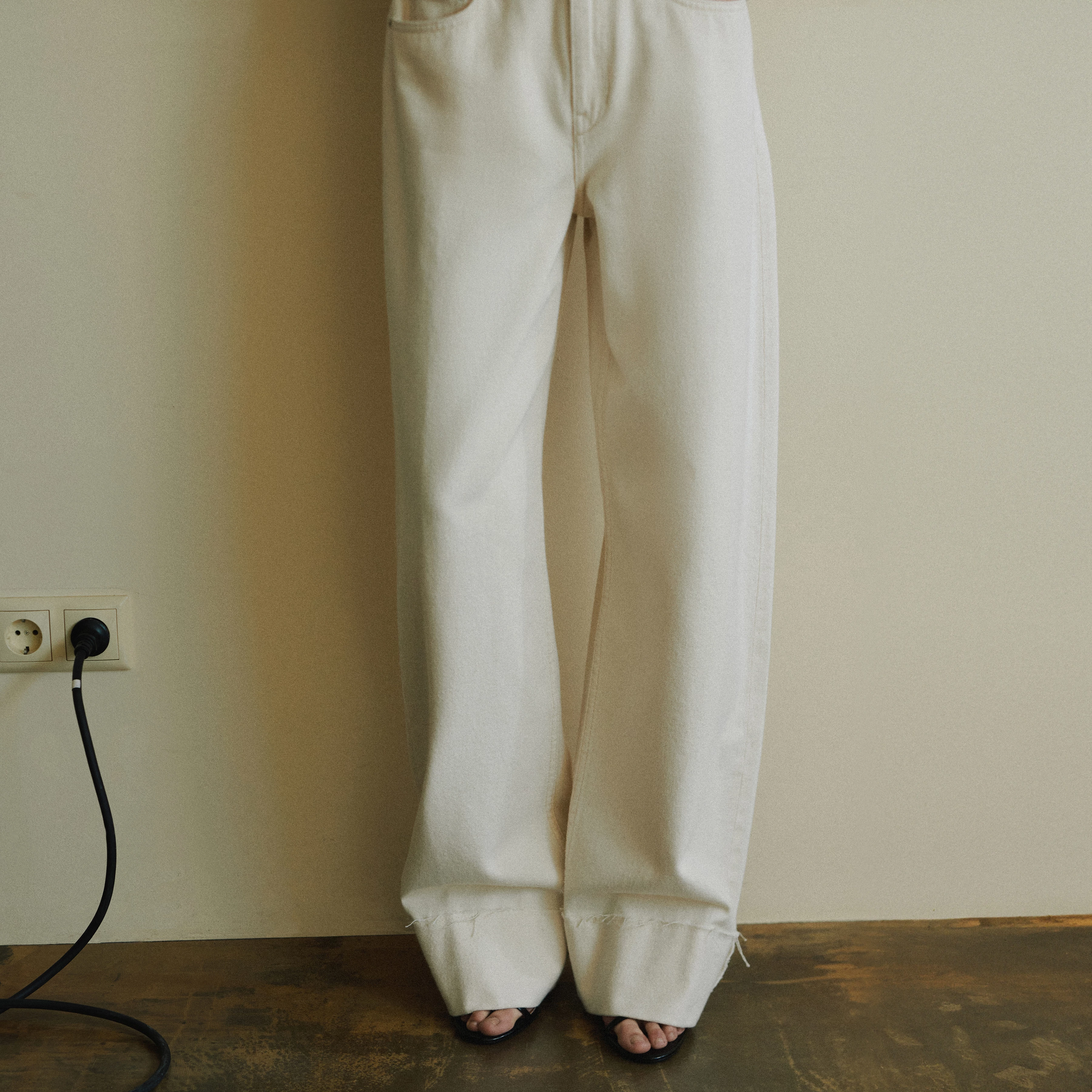 MEDLEY_2 - Mid-waist jeans in pure cotton - women - metal