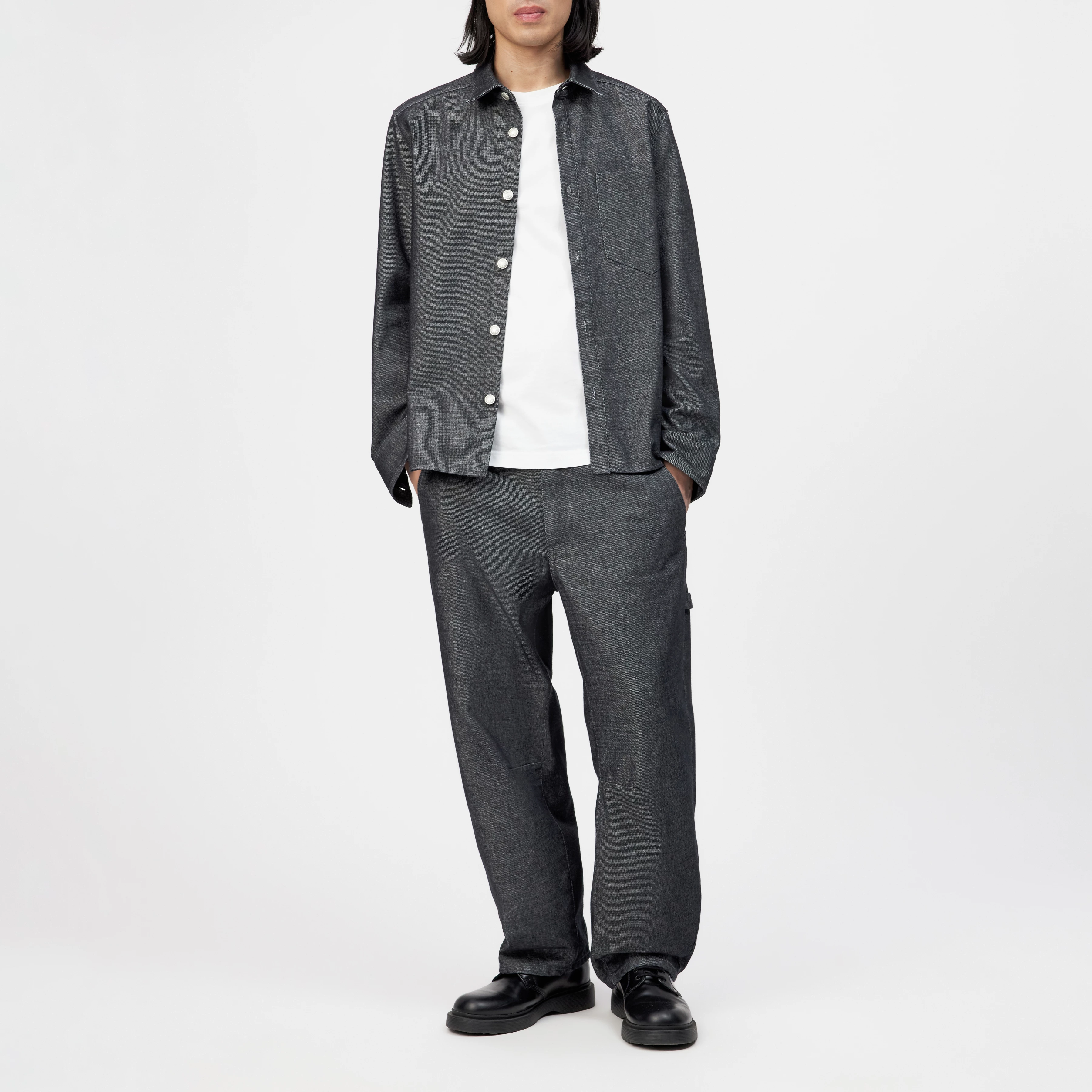 GONAGO - Utility Hose in Raw-Denim-Look - Herren - blau - Ganzkörper-Frontansicht