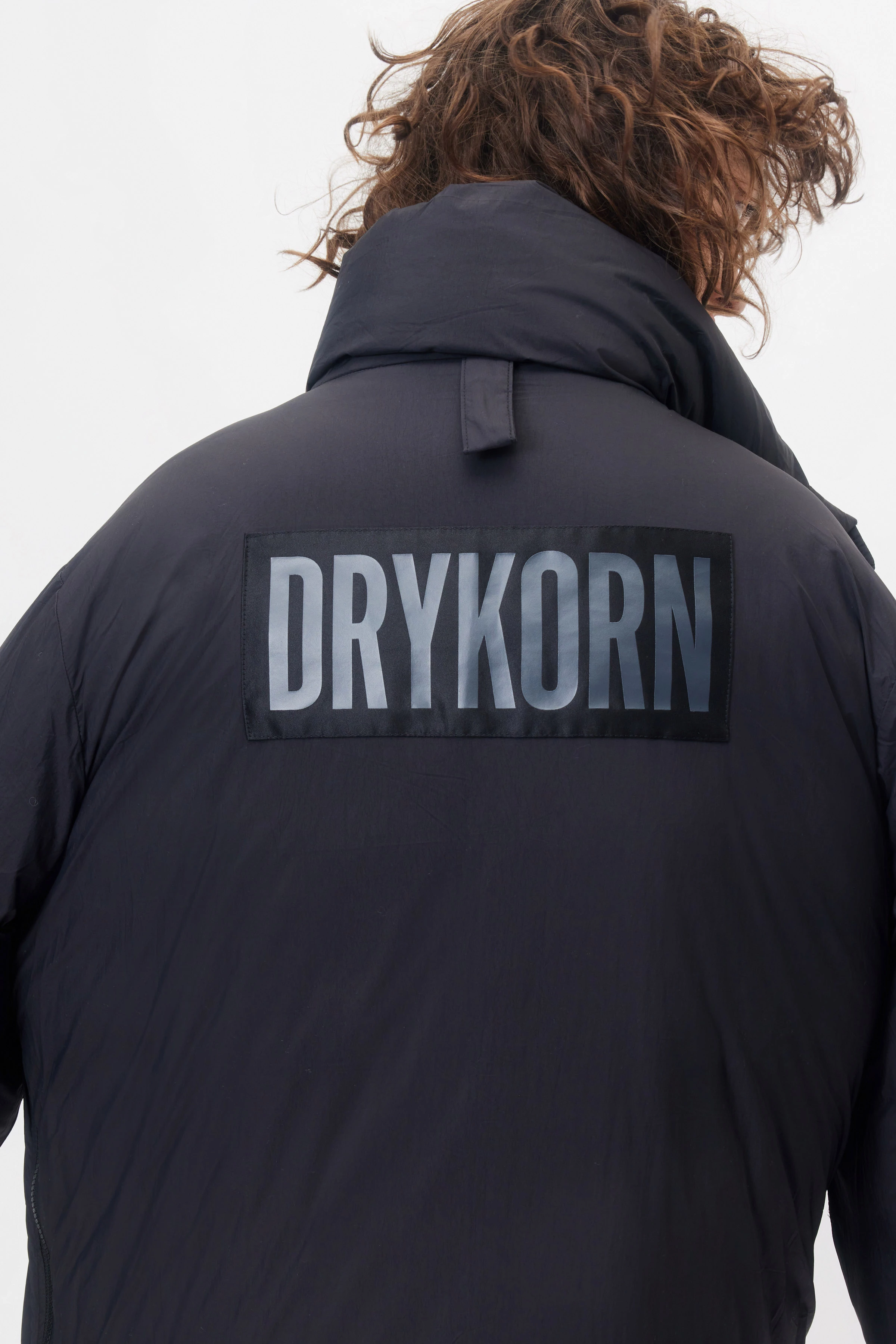 HOURRY - matter Puffercoat - Damen - schwarz - Rückansicht