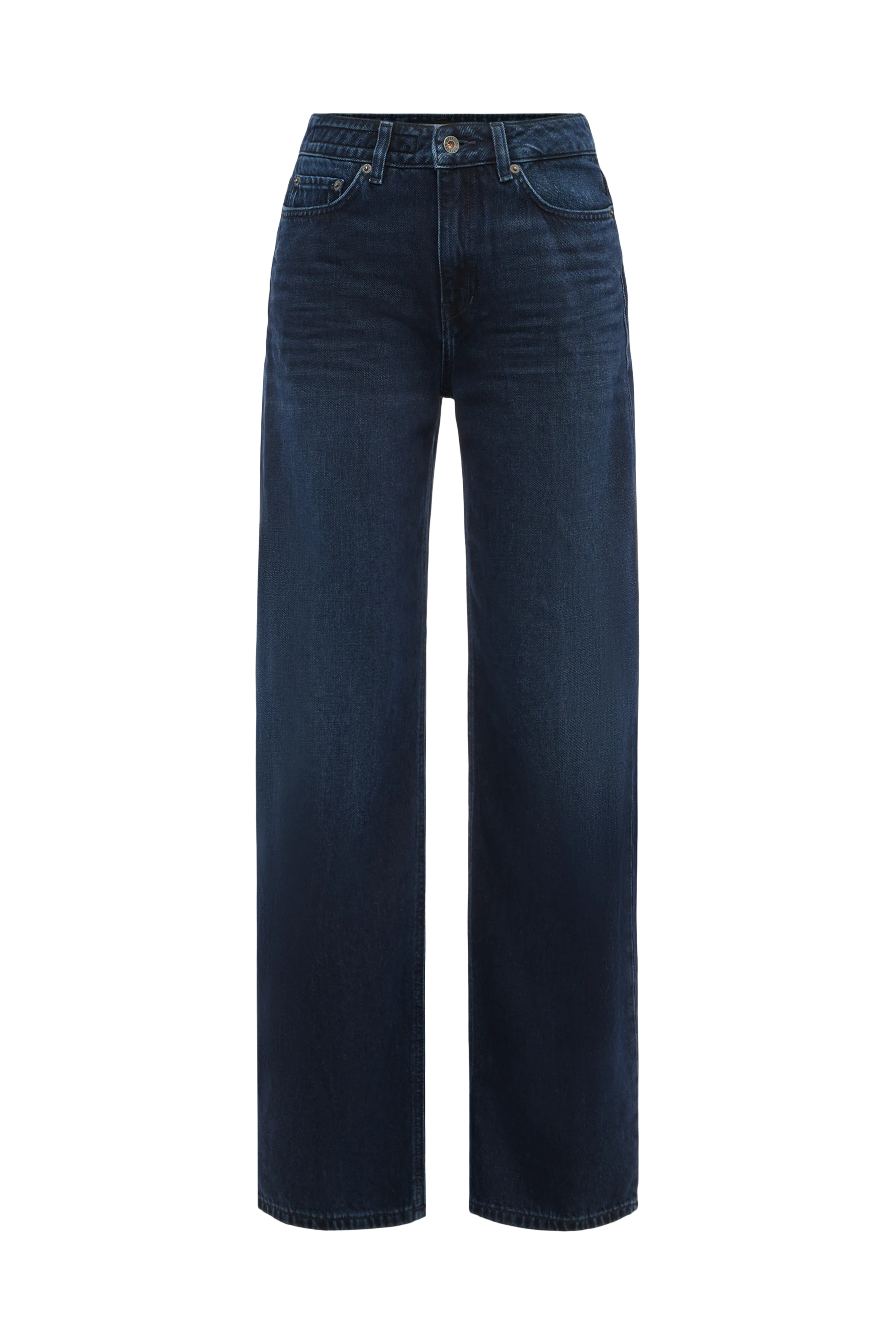 MEDLEY - Mid-Waist Jeans in Dark-Blue Denim - Damen - blau - Freisteller Frontansicht