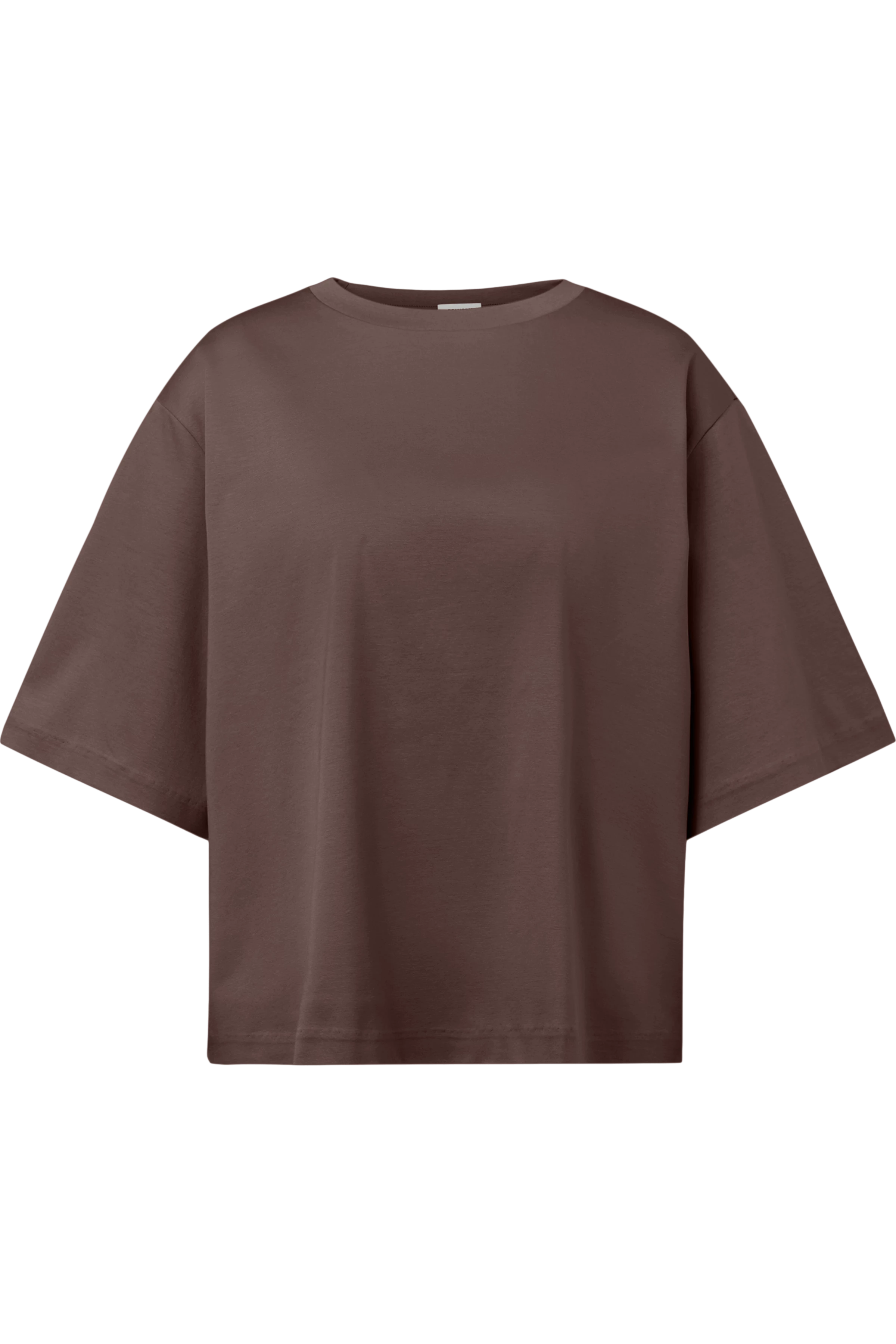 PINARA - Boxy oversized T-shirt in pure cotton - women - brown - Freisteller Frontansicht