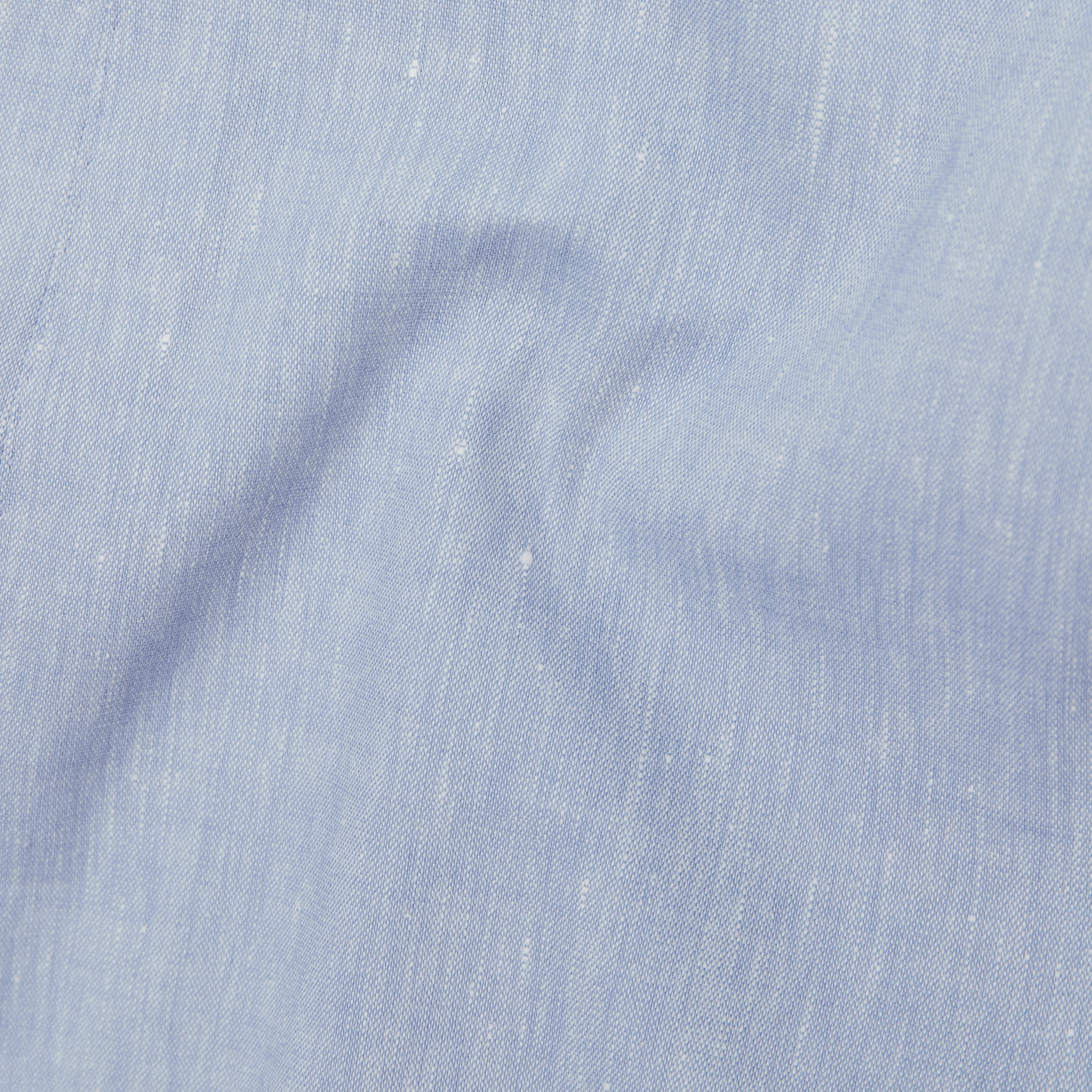 CHASY - Casual pleated trousers in linen mix - men - blue - Materialbild (B2C)