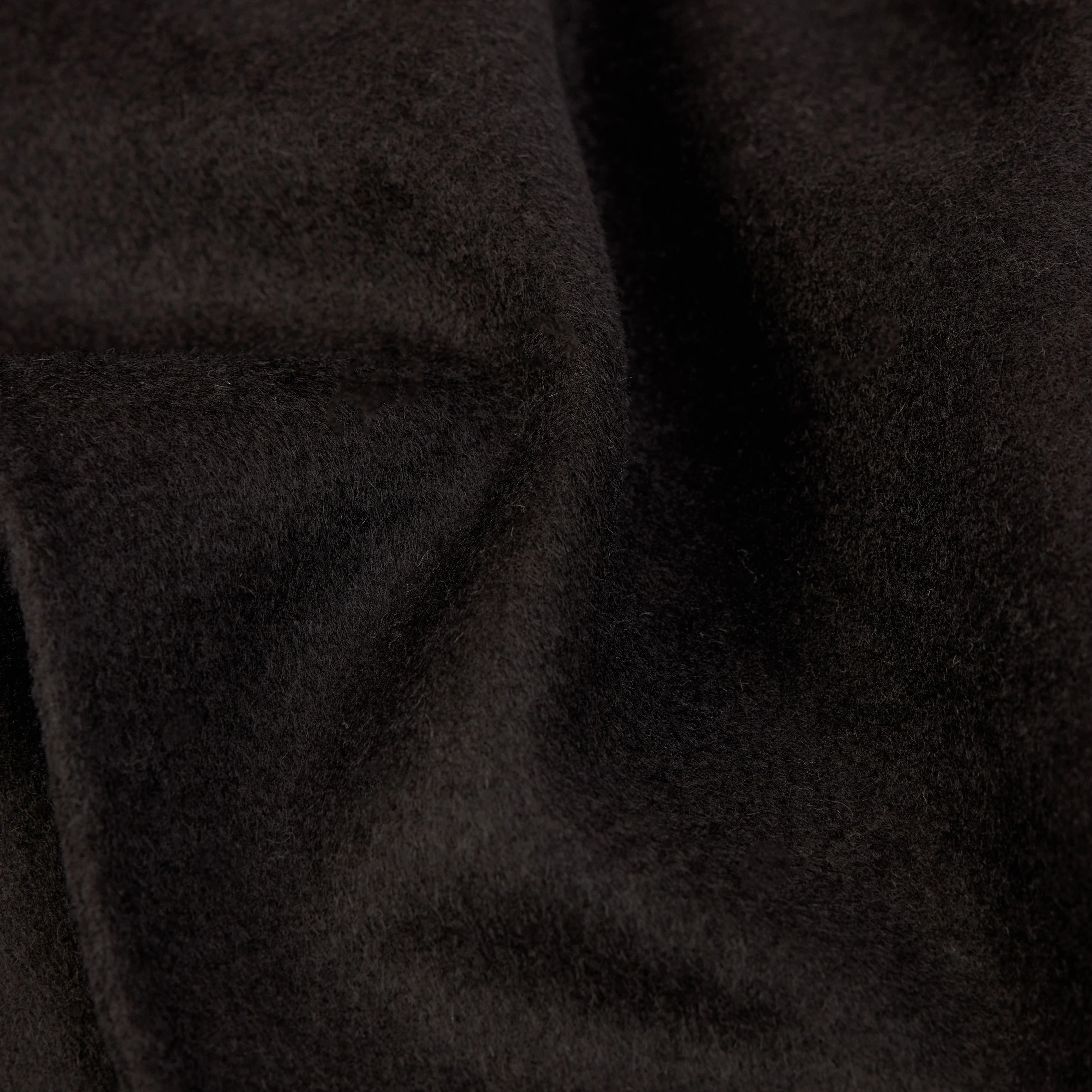 JARI - Schal in Woll-Doubleface - Unisex - braun - Materialbild (B2C)