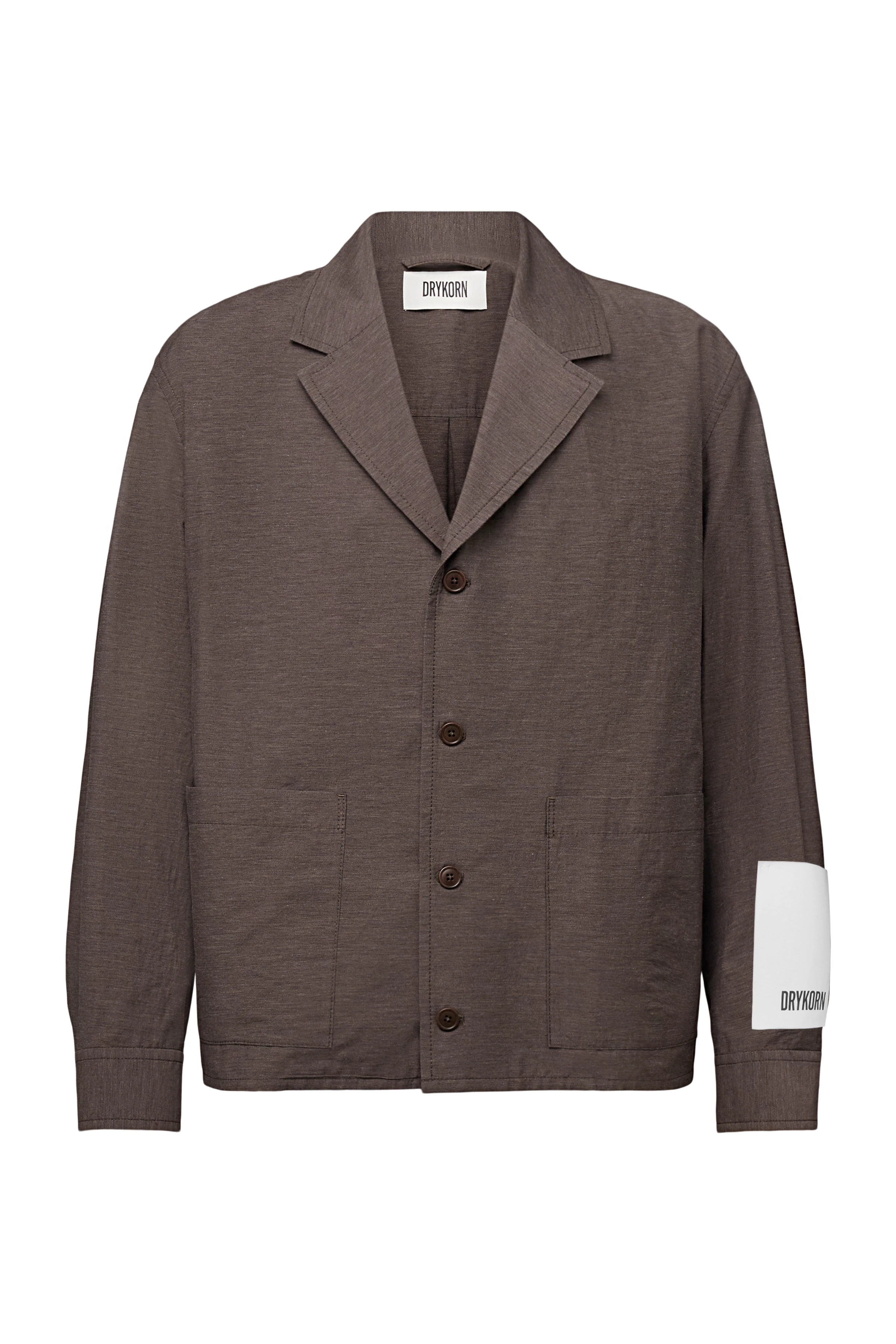 JASHI - Relaxed cotton blazer - men - brown - Freisteller Frontansicht