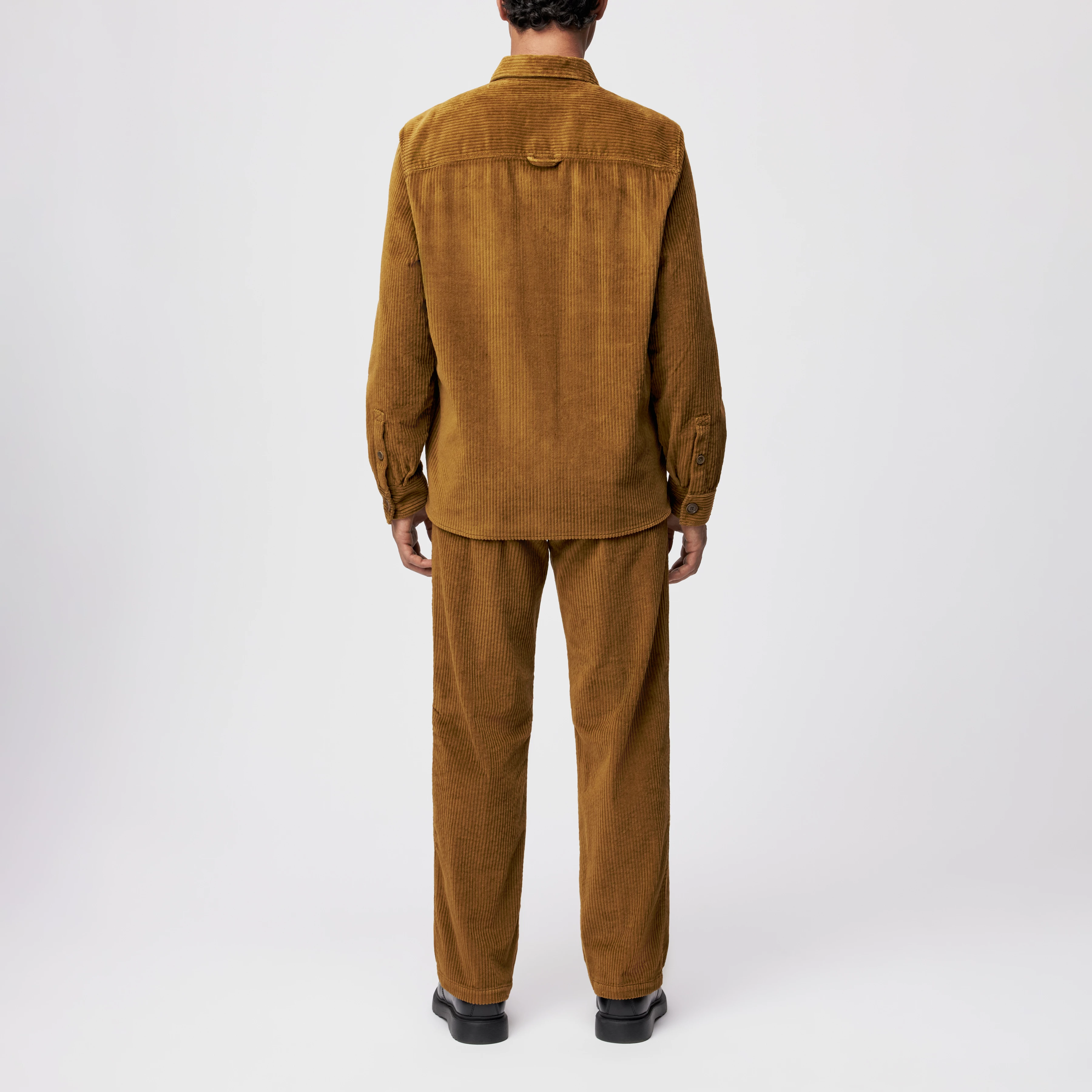 LIEWA - Overshirt in cotton wide corduroy - men - yellow - Rückansicht