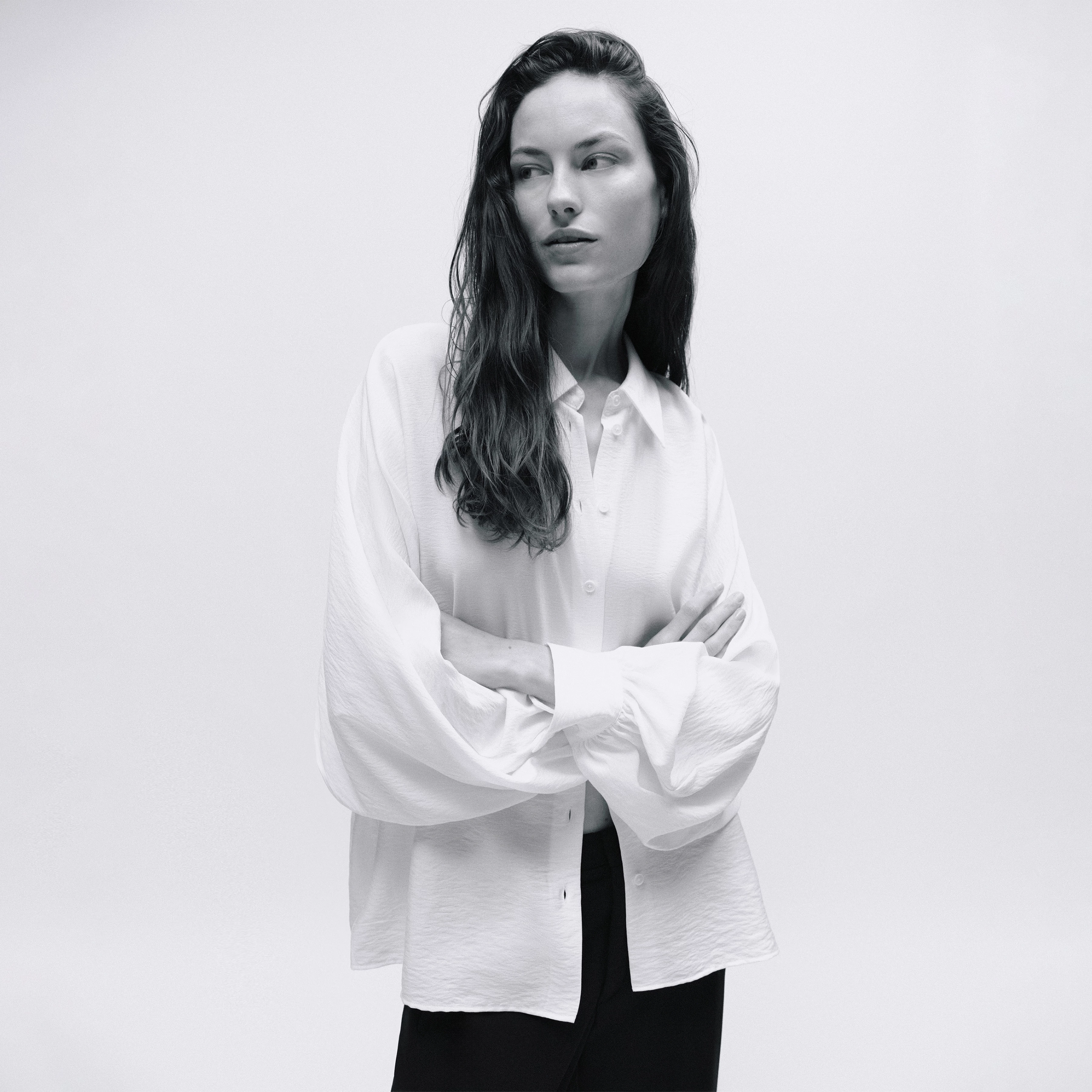 MOYALA - Bluse in Viskose-Mix - Damen - off white