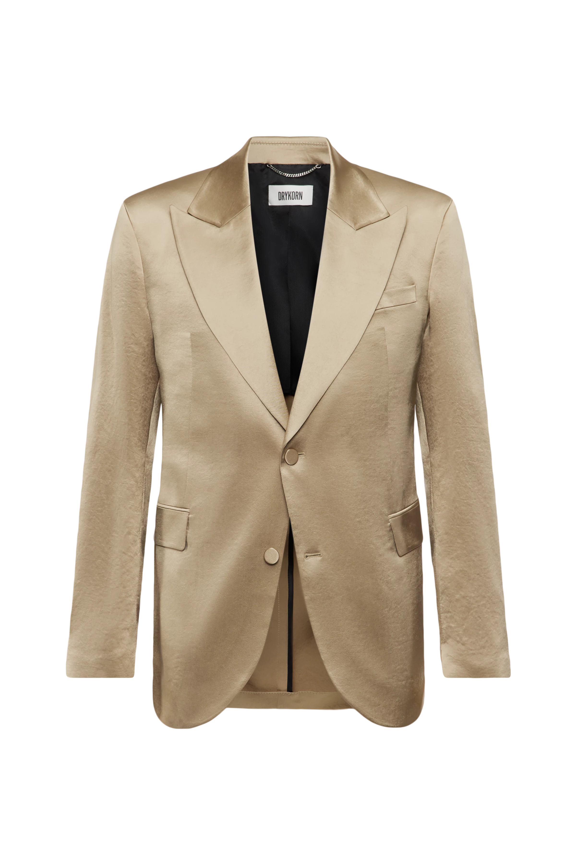 JACATO - Dinnerjacket in Satin - Herren - braun - Freisteller Frontansicht