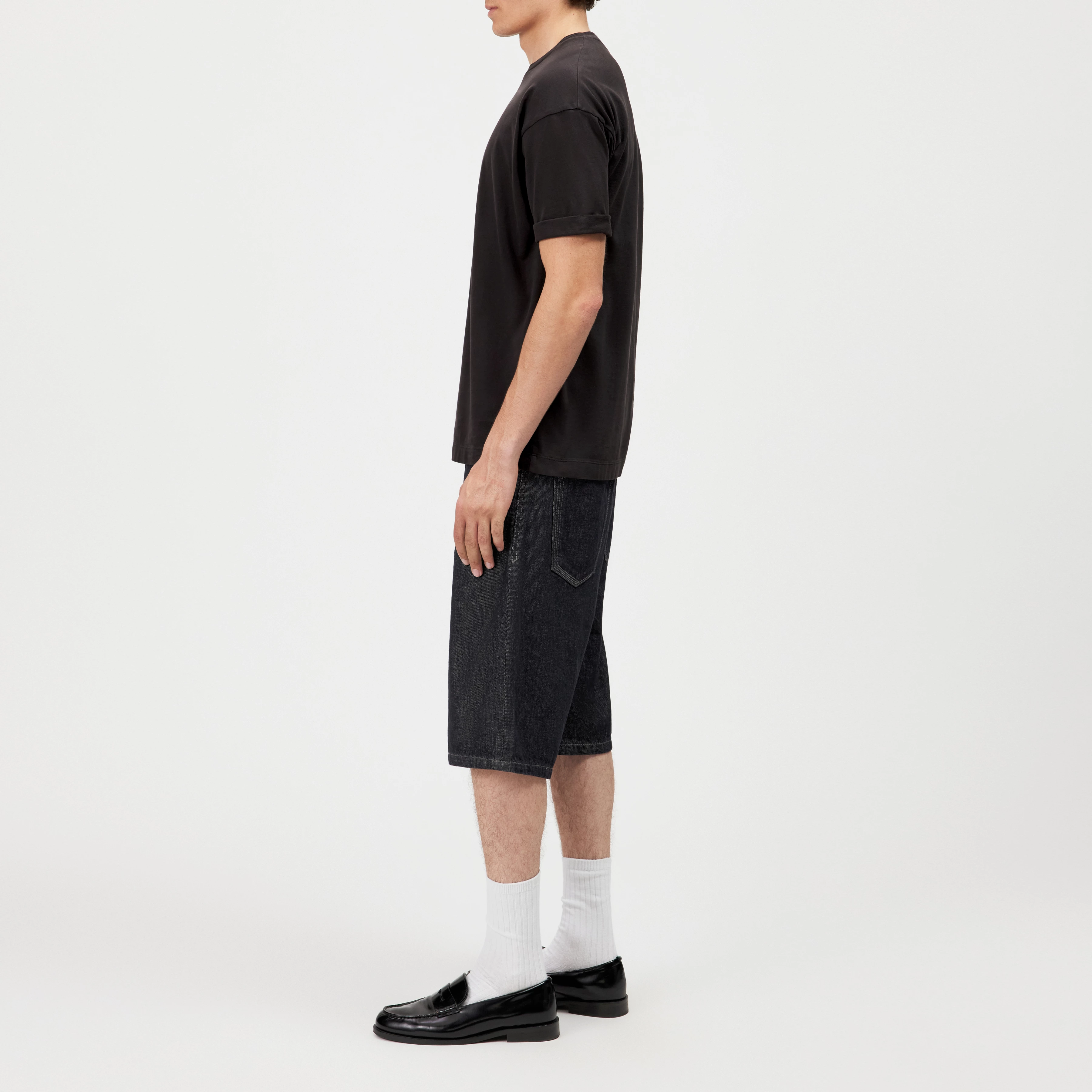THILO - Relaxed fit T-shirt in soft cotton with washed look - men - brown - Seitenansicht